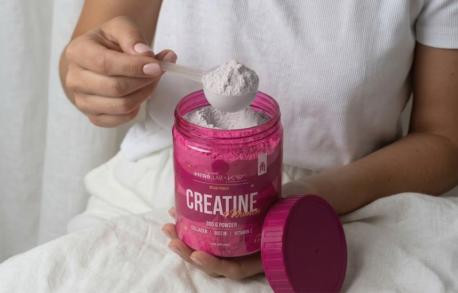 HIRO.LAB Creatine 4 Women with Collagen - 300g - Lemon Orange sklep_hirolab_Creatine_for_Women_5