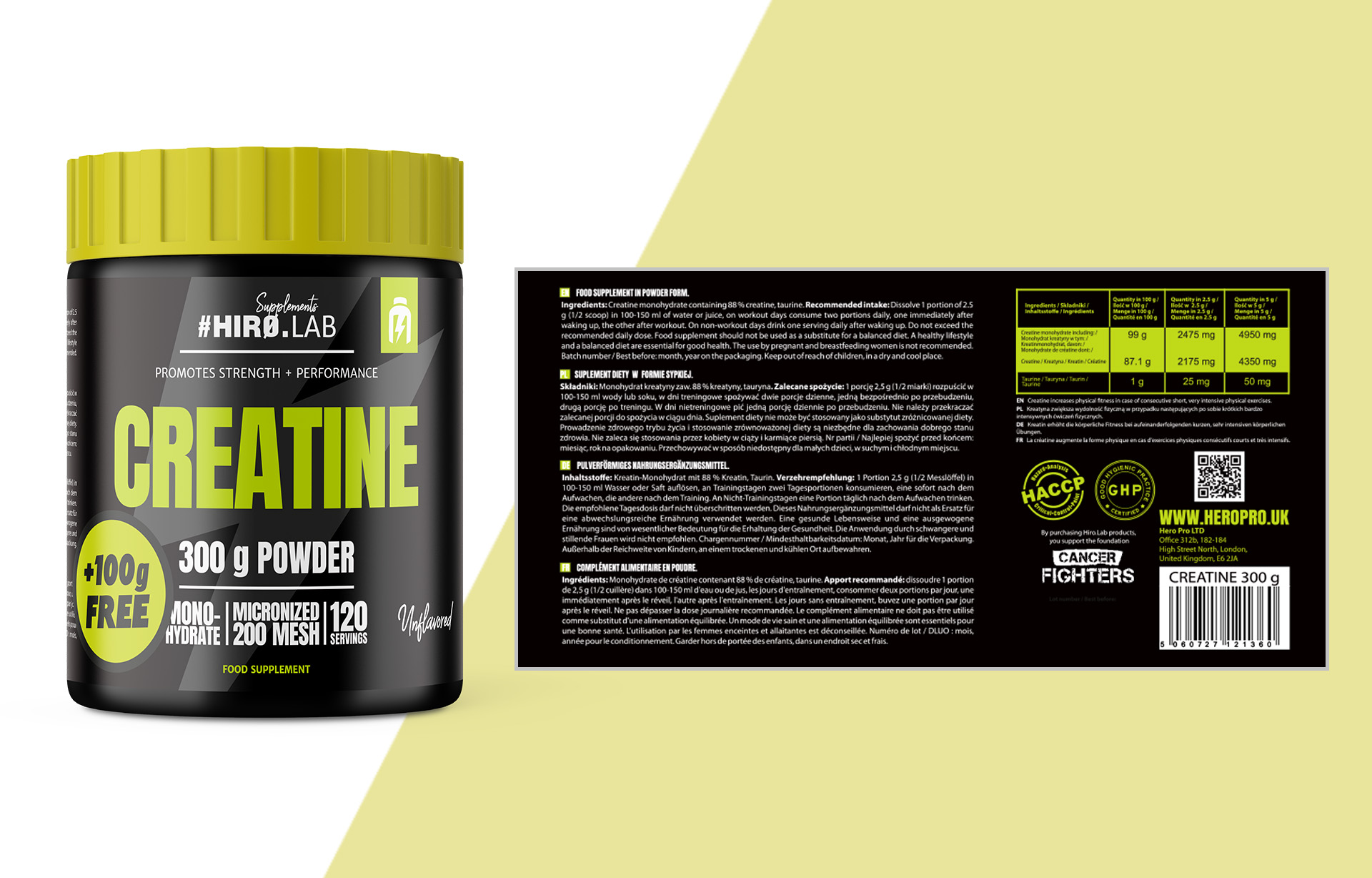 creatine kreatyna proszek masa 300g