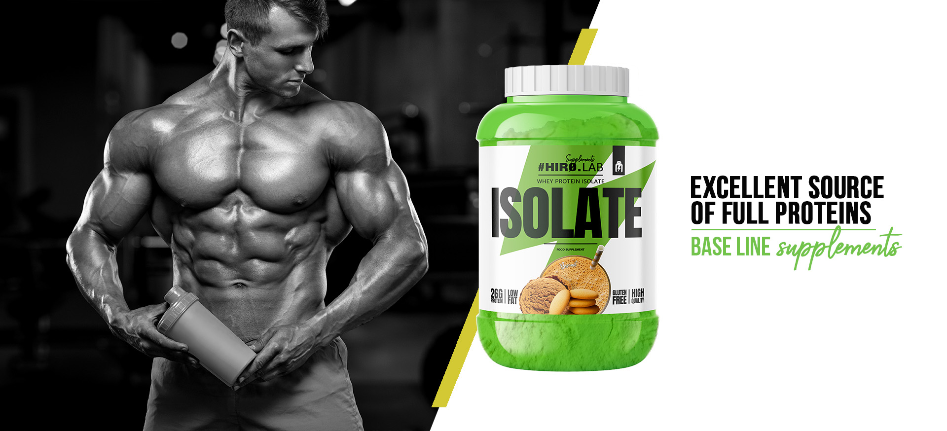 hirolab whey protein isolate 1800g biscuit 
