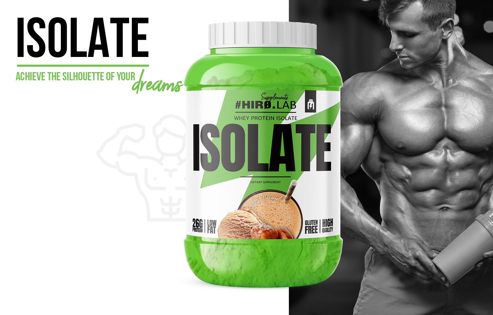 HIRO.LAB Whey Protein Isolate - 1800g izolat