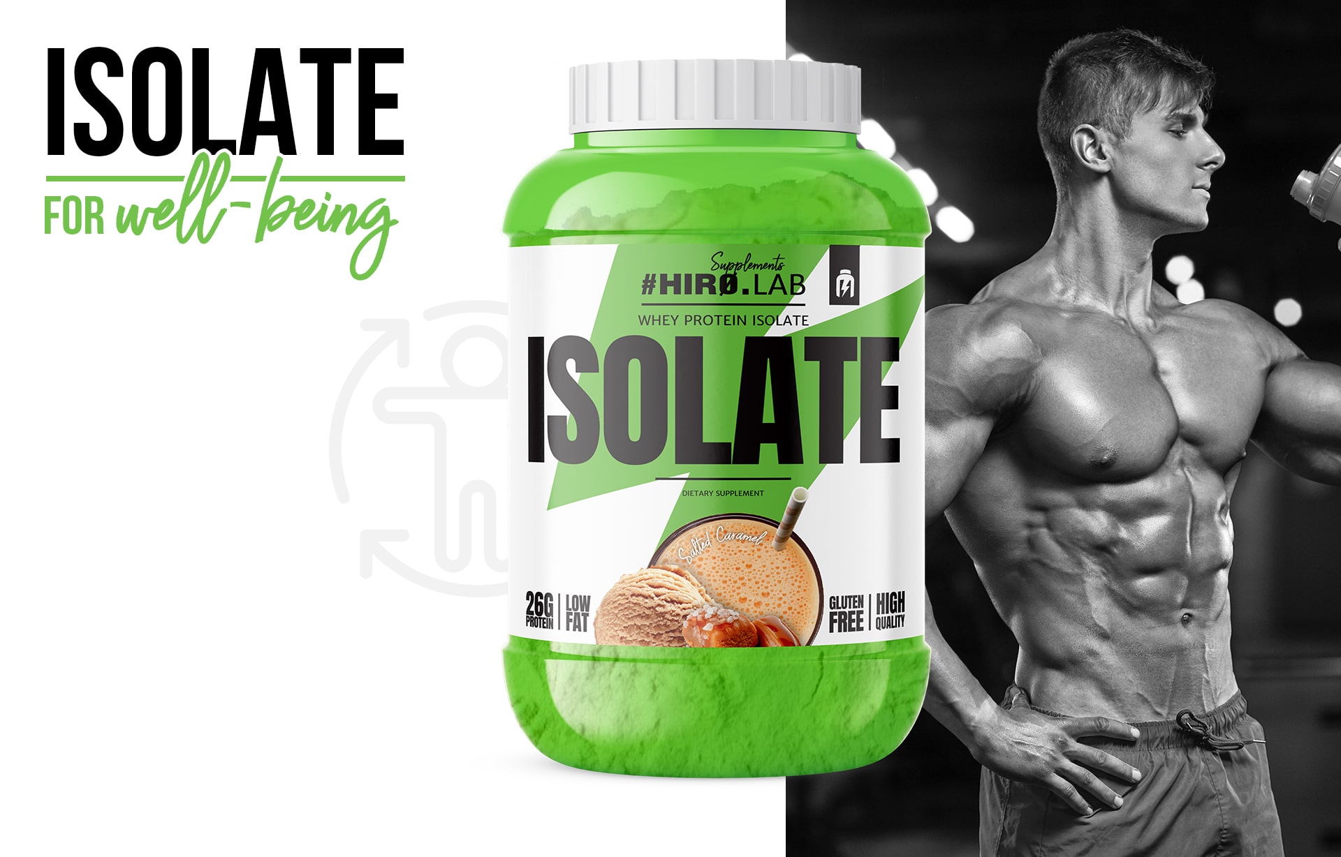 HIRO.LAB Whey Protein Isolate 1800g odżywka