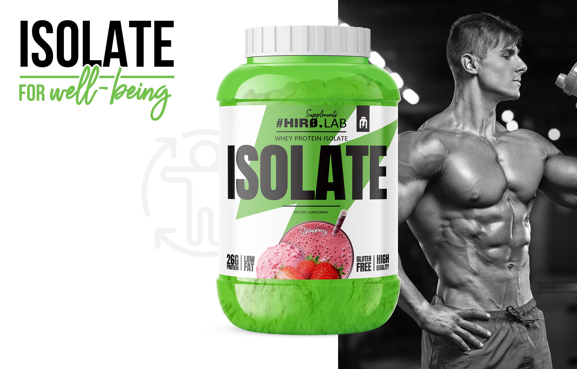 HIRO.LAB Whey Protein Isolate 1800g odżywka