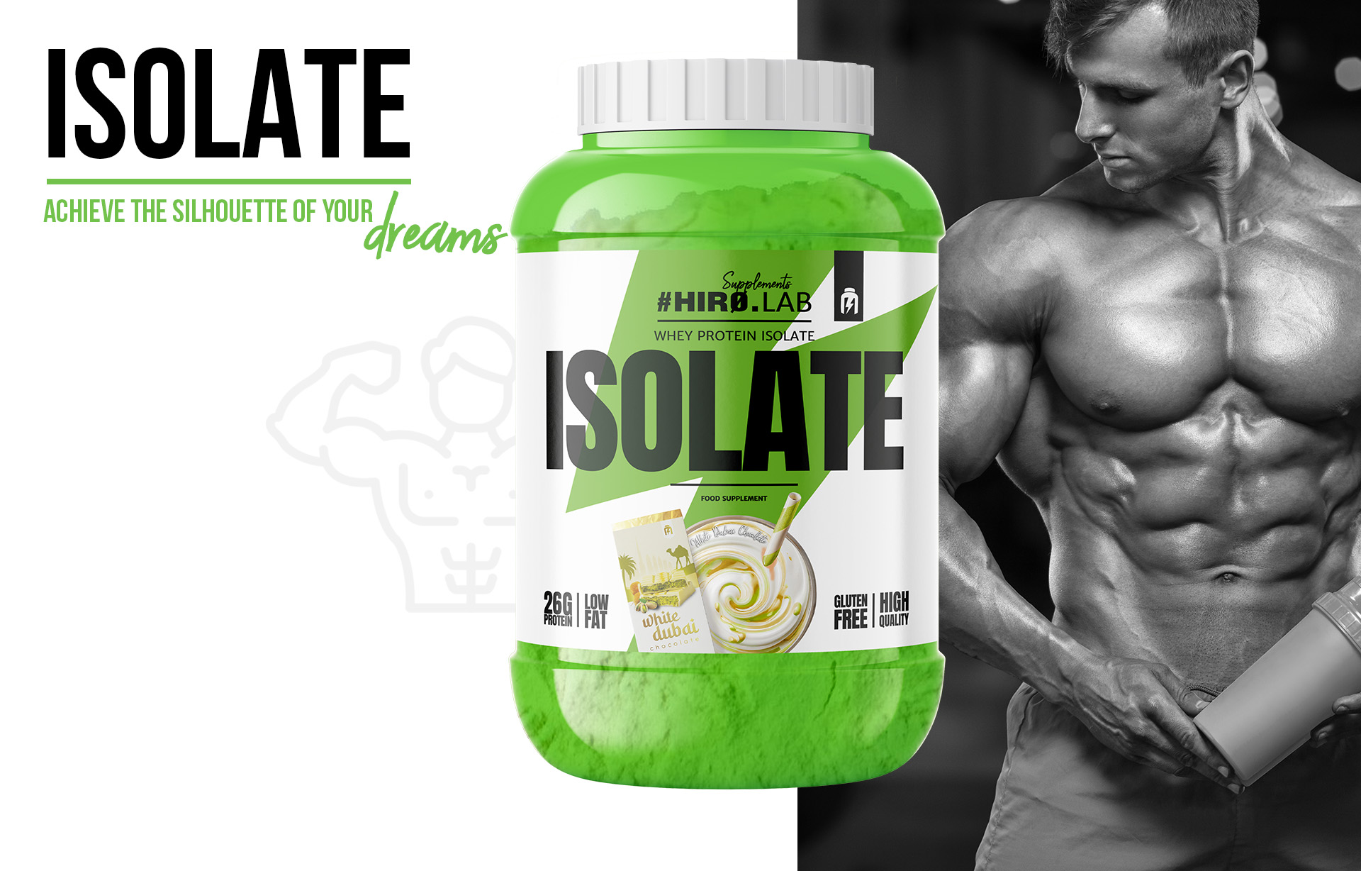 HIRO.LAB Whey Protein Isolate - 1800g sklep_hirolab_isolate_1800g_white_dubai_chocolate_2