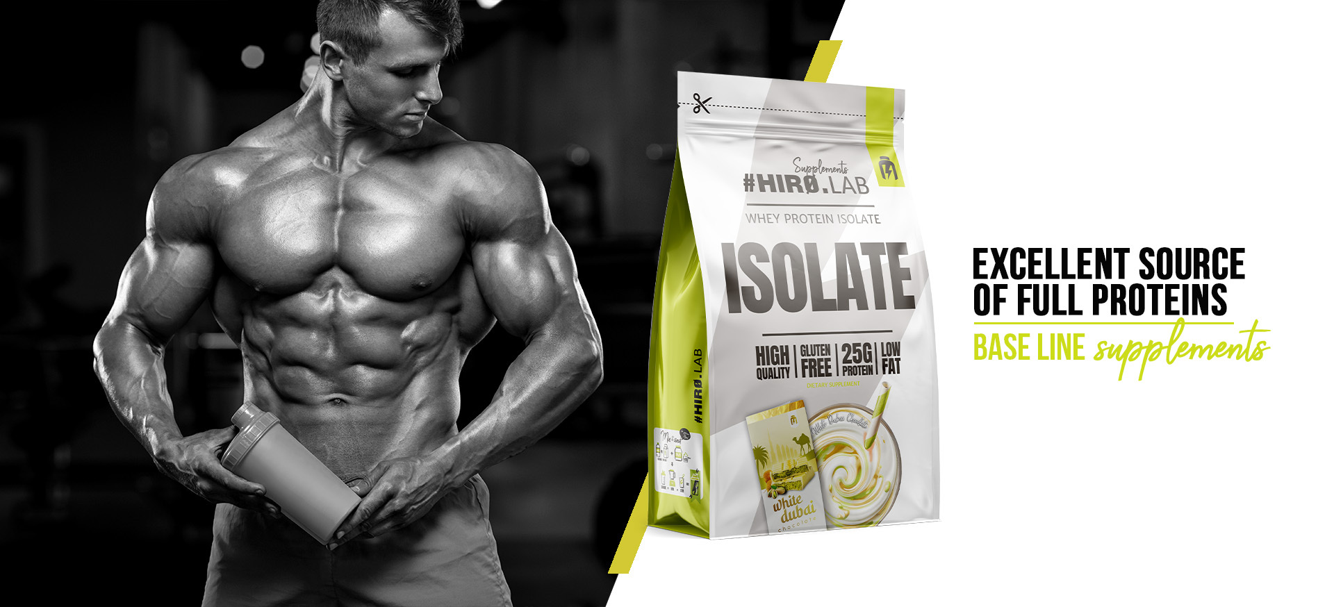 HIRO.LAB Whey Protein Isolate - 700g sklep_hirolab_isolate_700g_WhiteDubai_Chocolate_10