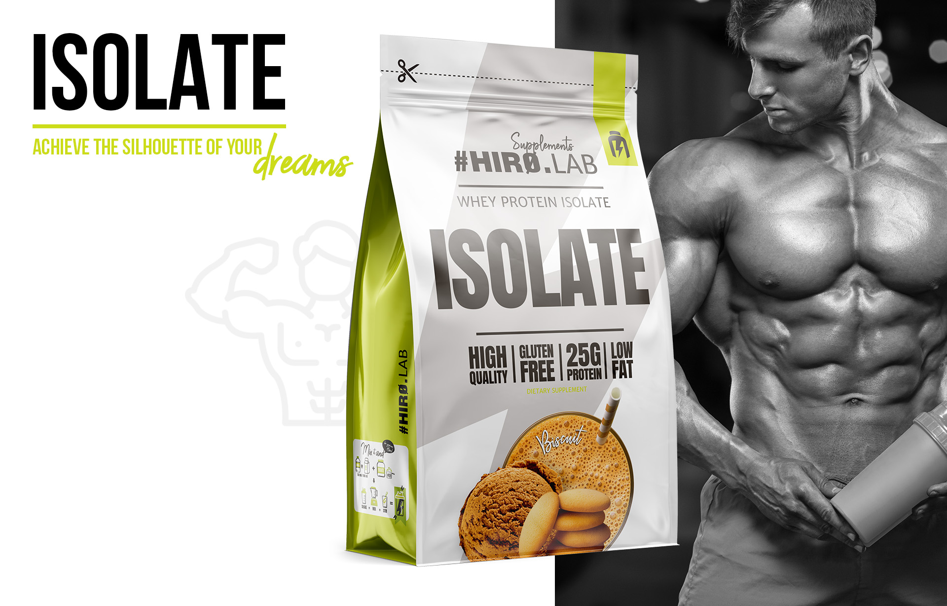 HIRO.LAB Whey Protein Isolate - 700g sklep_hirolab_isolate_700g_biscuit_2