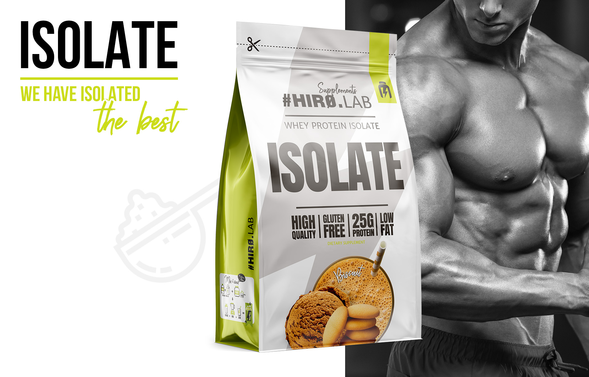 HIRO.LAB Whey Protein Isolate - 700g sklep_hirolab_isolate_700g_biscuit_5