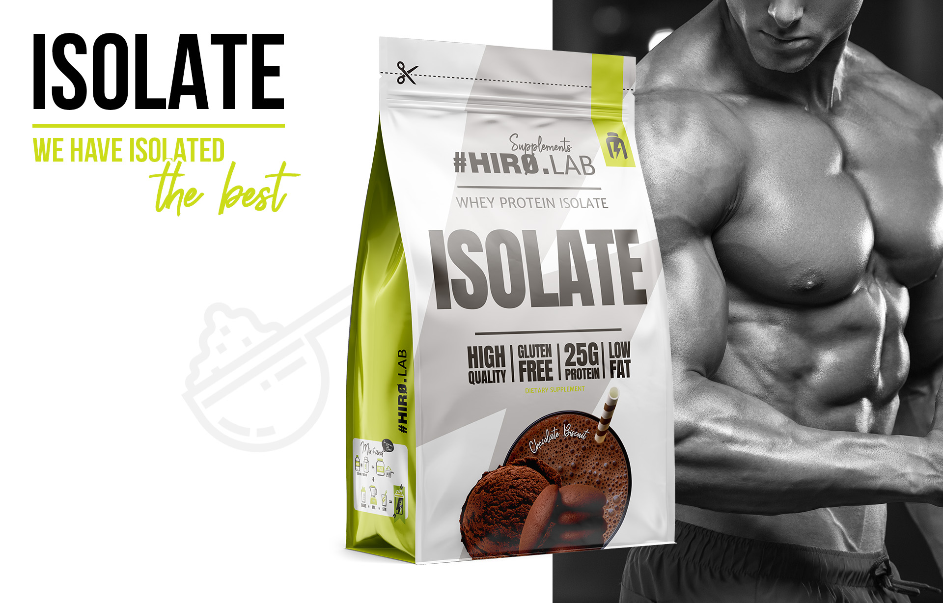 HIRO.LAB Whey Protein Isolate - 700g sklep_hirolab_isolate_700g_chocoalte_biscuit_5