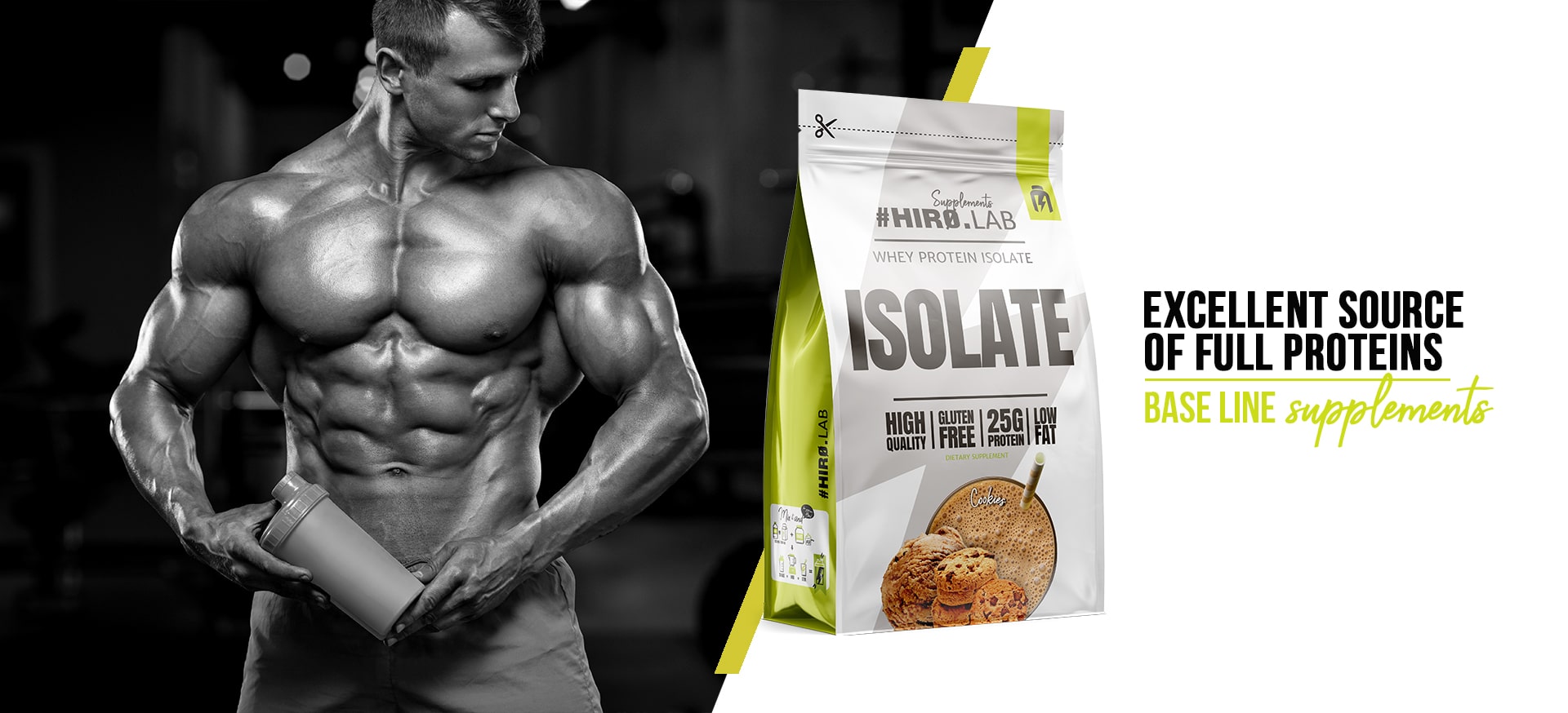 HIRO.LAB Whey Protein Isolate - 700g masa białko protein