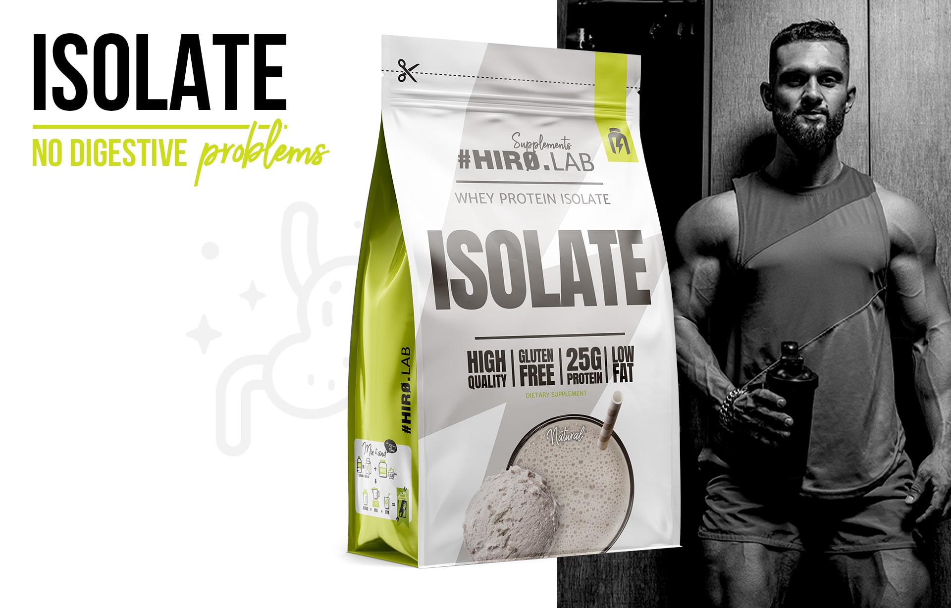 HIRO.LAB Whey Protein Isolate - 700g sklep_hirolab_isolate_700g_natural_3-min