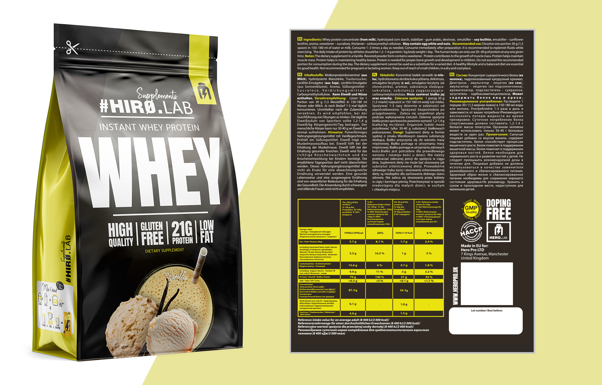 Instant Whey Protein vanilla