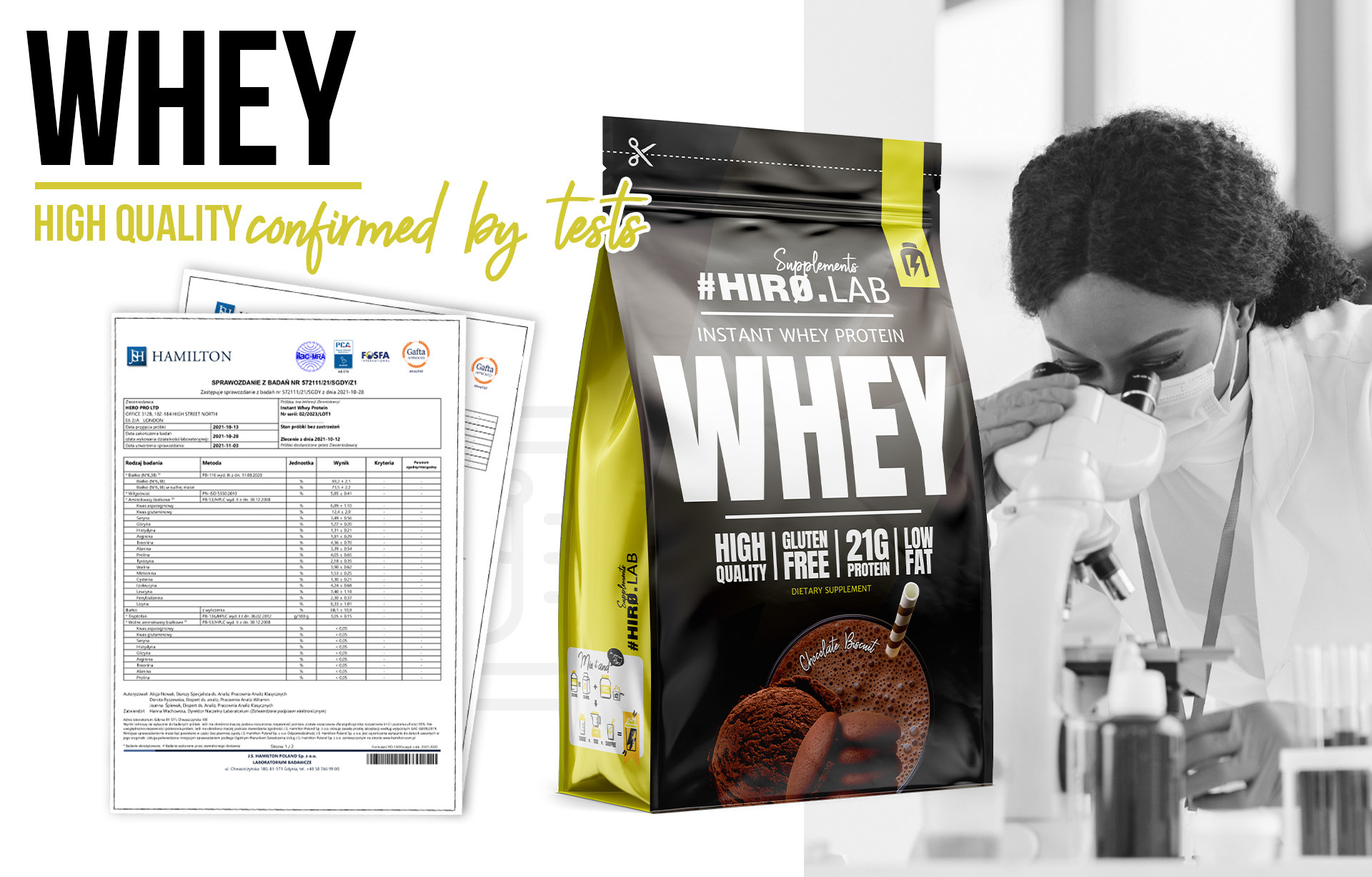 HIRO.LAB Instant Whey Protein - 750g 