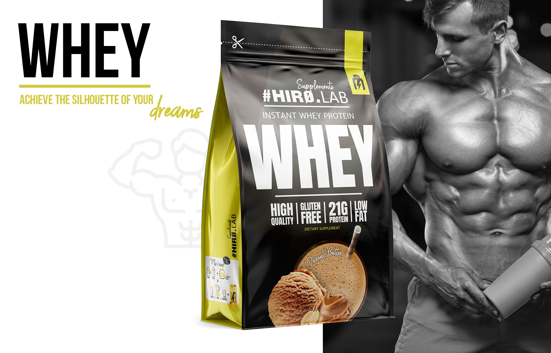 Lifestyle Whey caramel ice cream