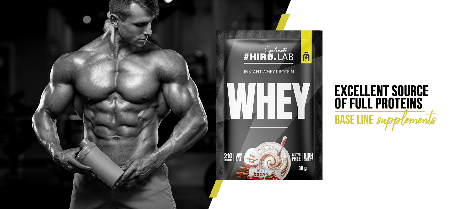 hirolab instant whey protein hiro buono 30g