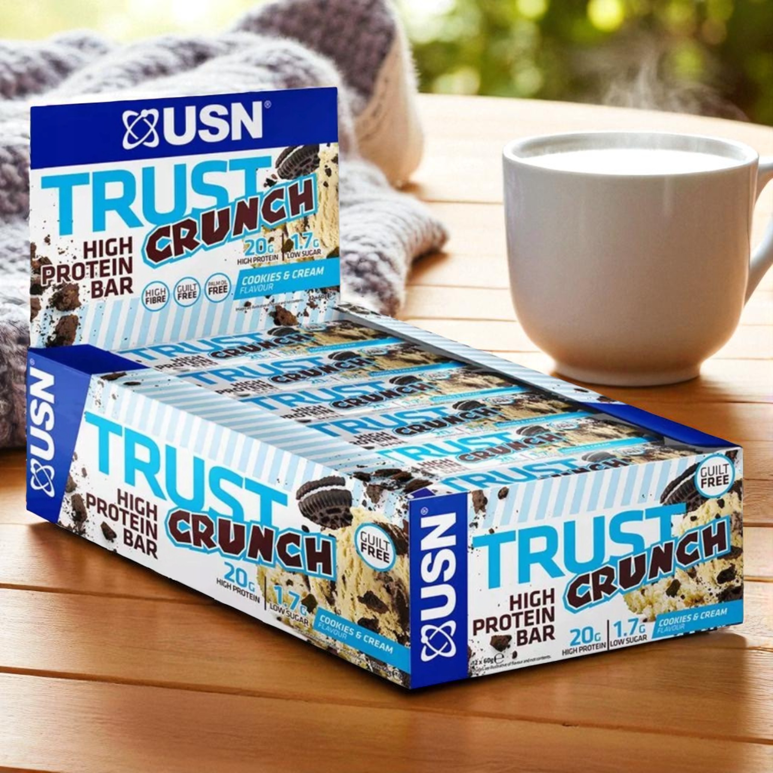 USN - Trust Crunch - 12x 60g - Cookies & Cream trust_crunch_cookies_2_2560_x_2560
