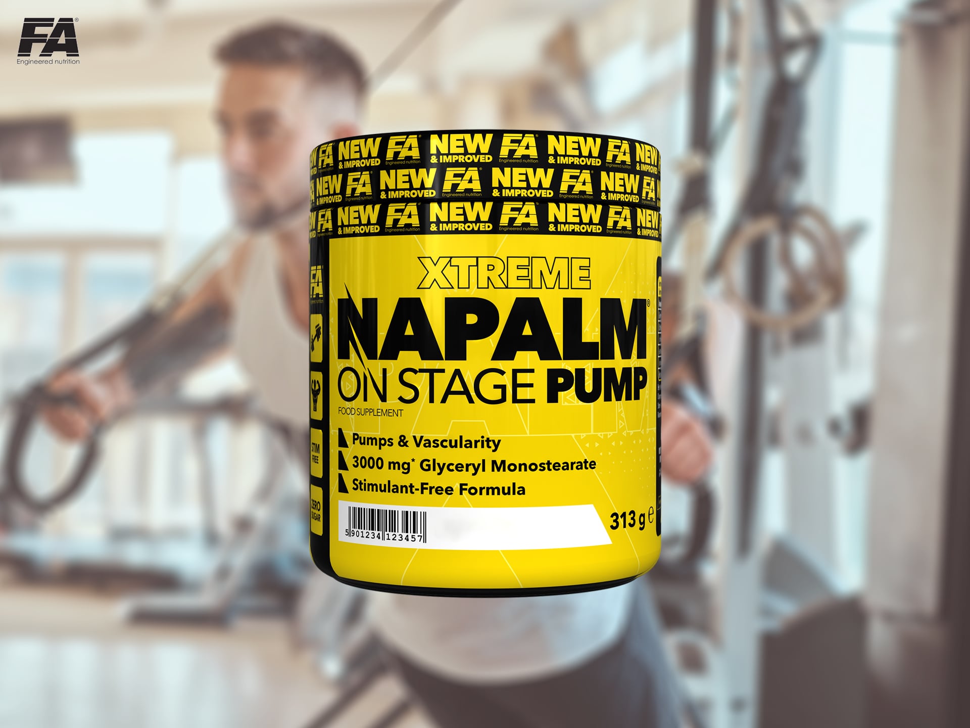 Fitness Authority - Napalm On Stage Pump - preworkout - odżywka na pompę mięśniową
