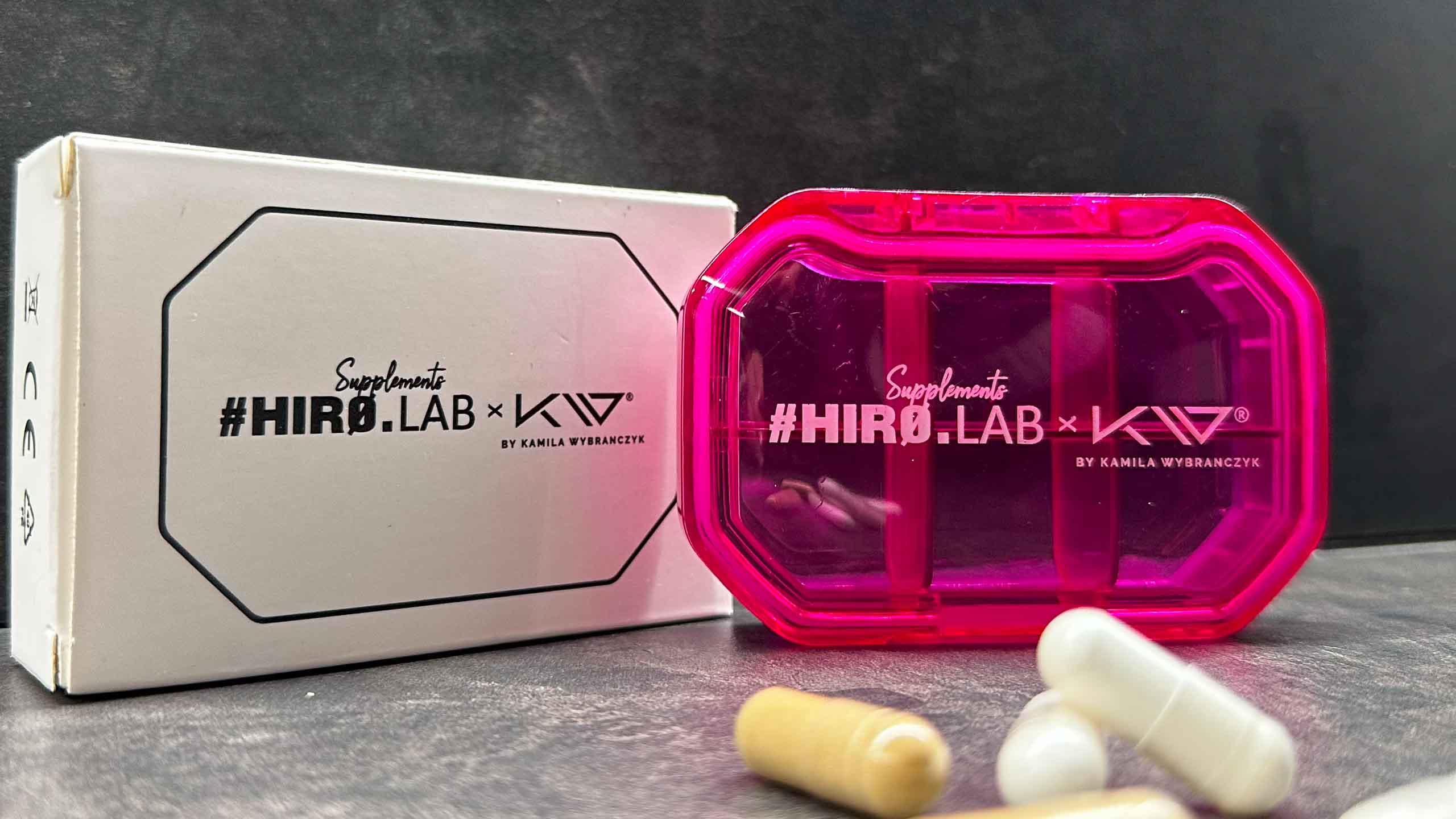 Pillbox na suplementy organizer na leki tabletki pilbox pil box