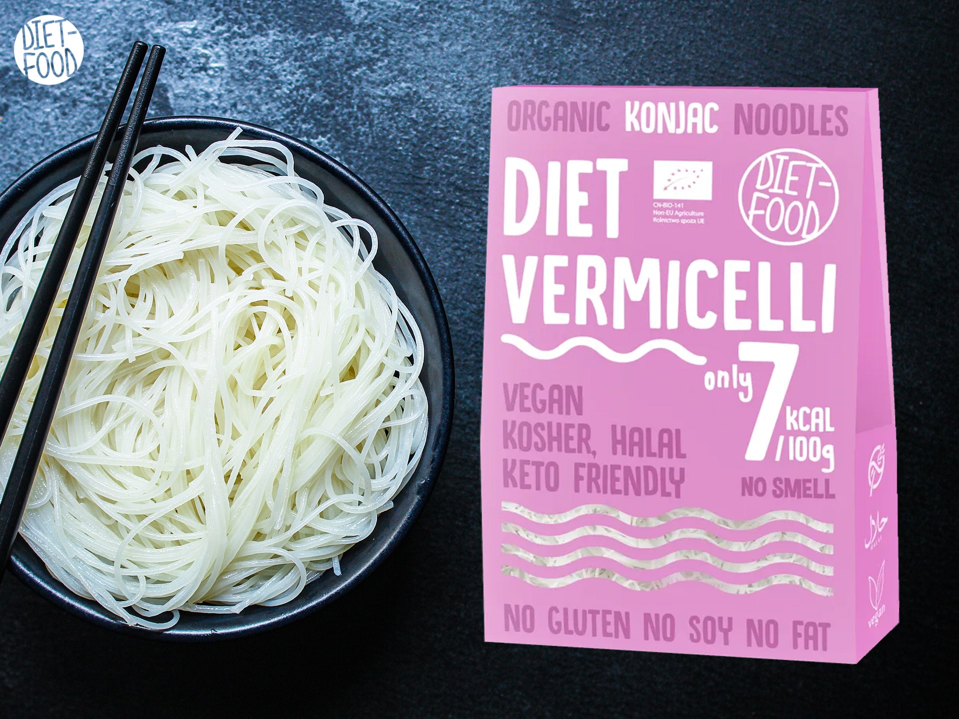 Diet Food - makaron vermicelli zero kalorii - konjac