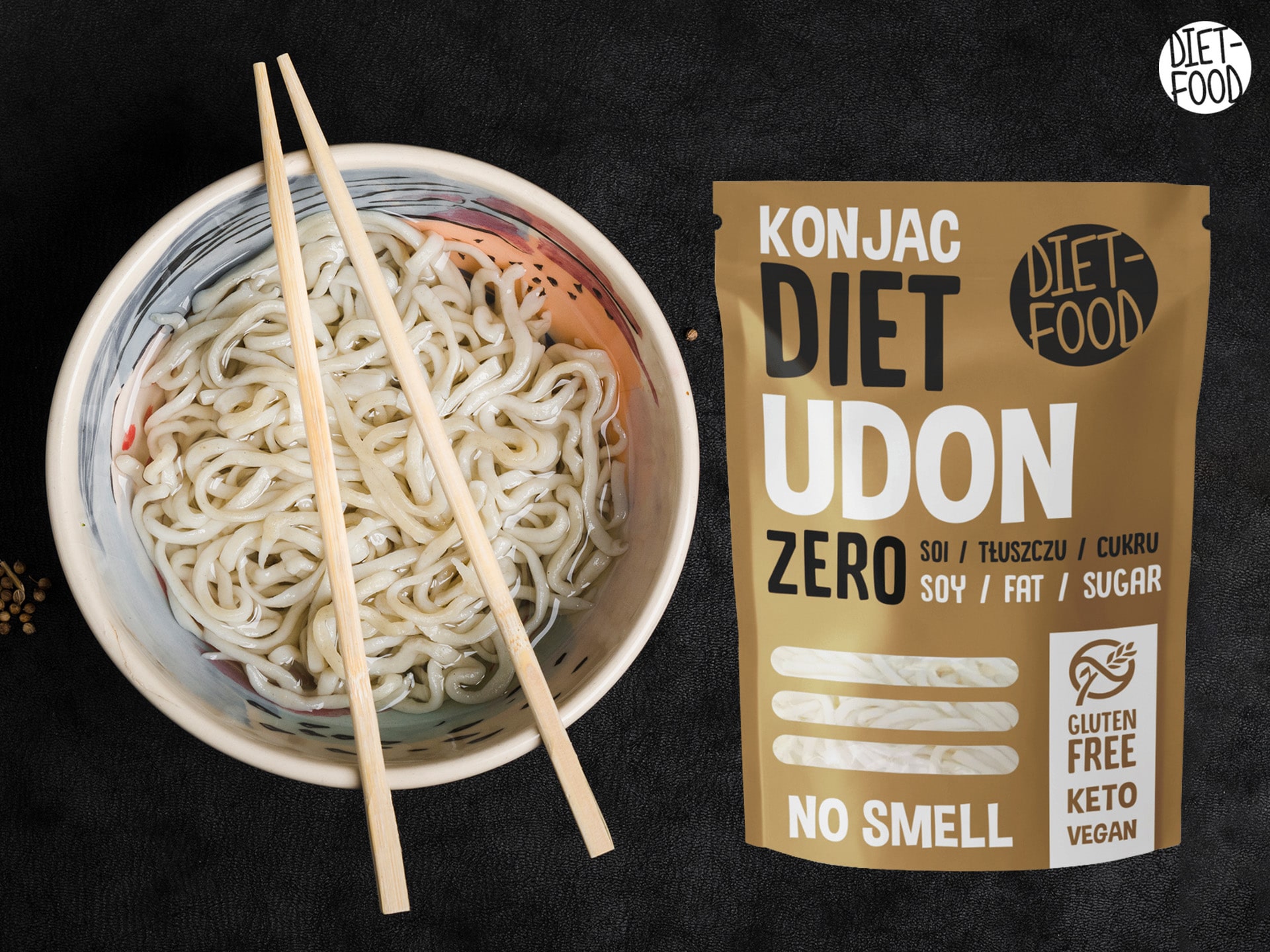 Makaron Udon z konjac - zero kalorii