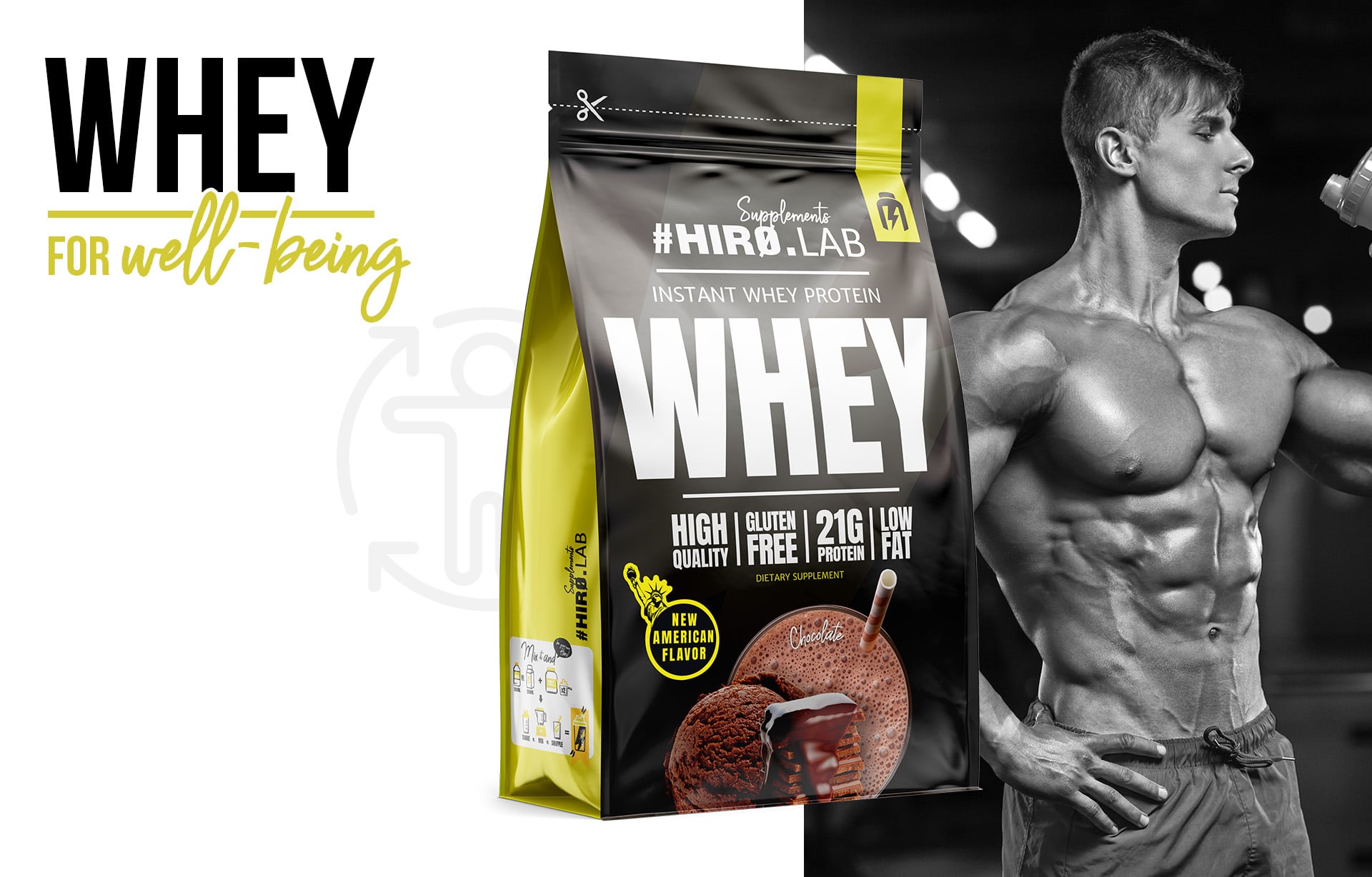 Instant Whey Protein chocolate 