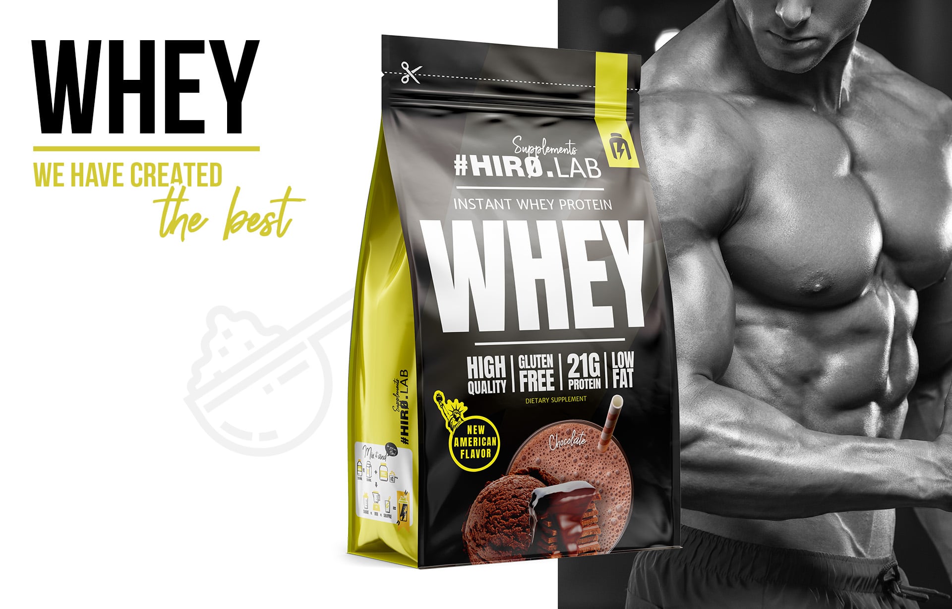 Instant Whey Protein chocolate 