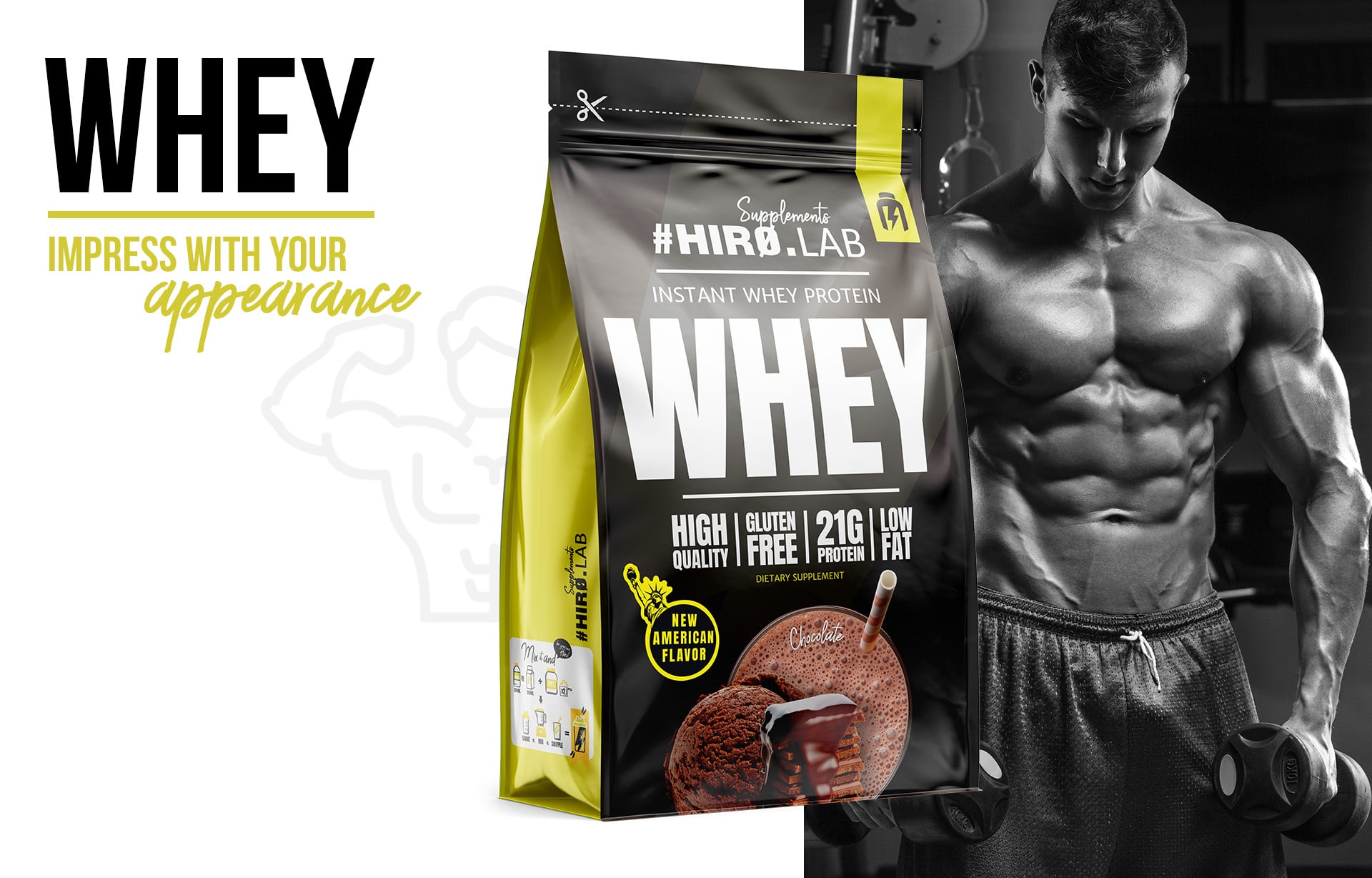 Instant Whey Protein chocolate 
