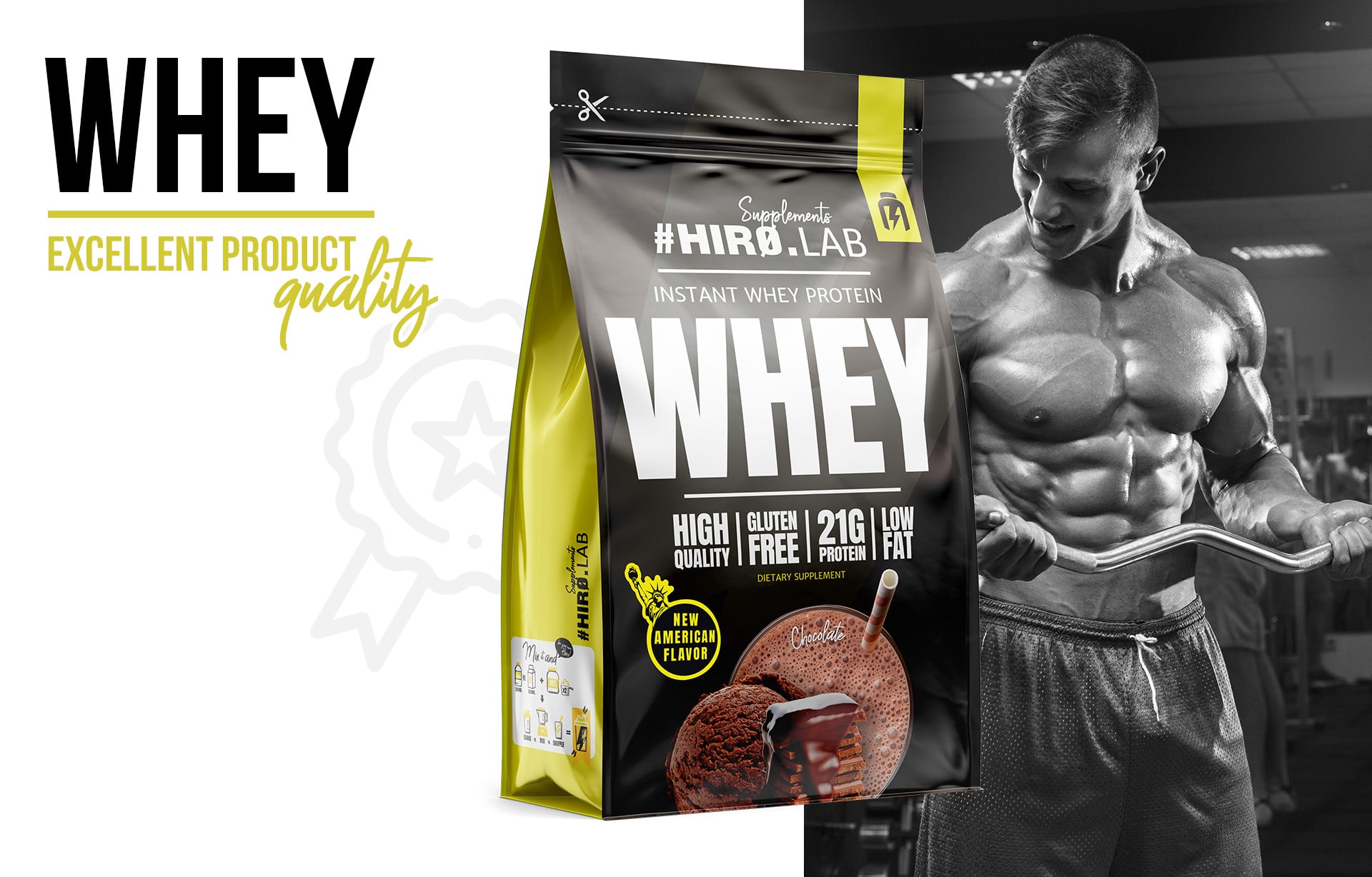 Instant Whey Protein chocolate 