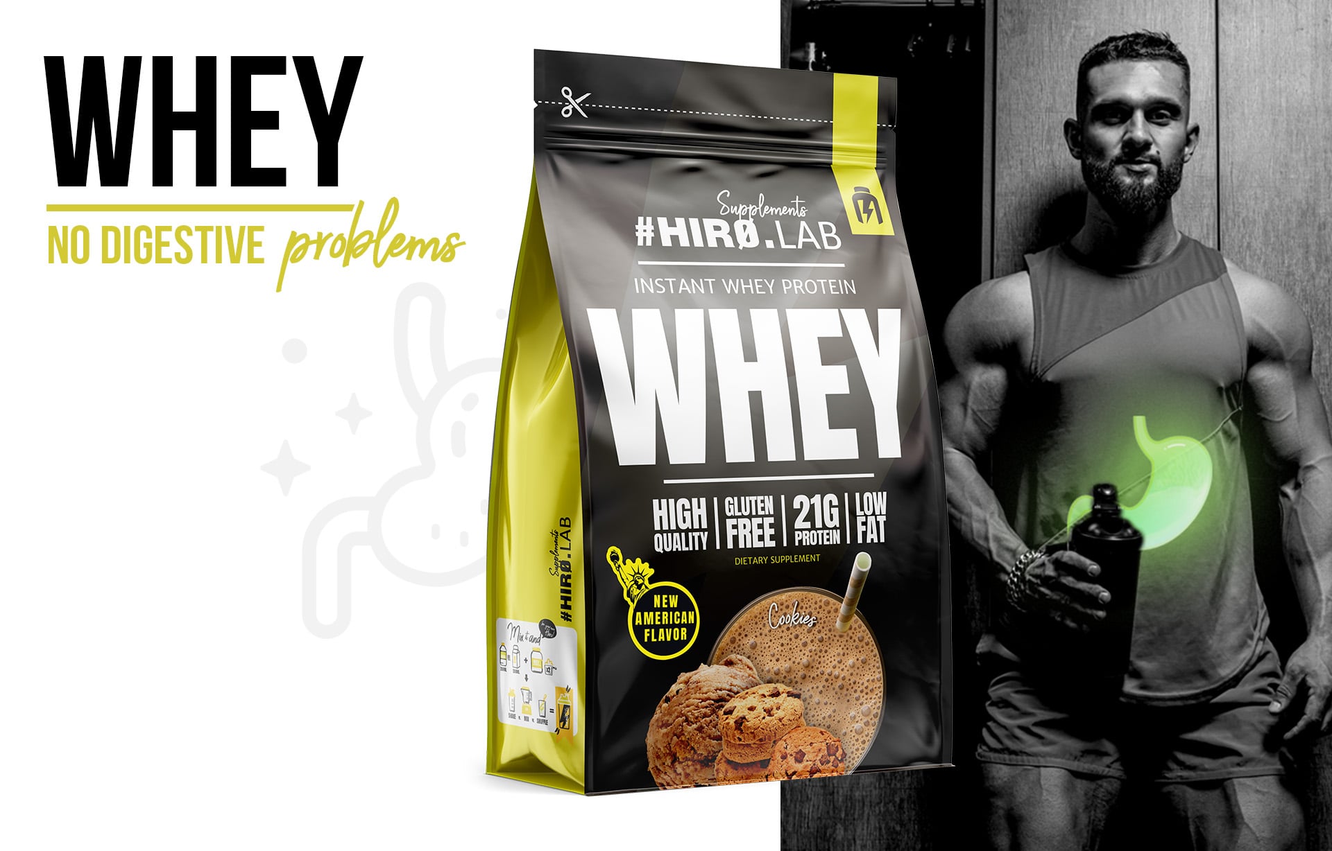 Instant Whey Protein cookies