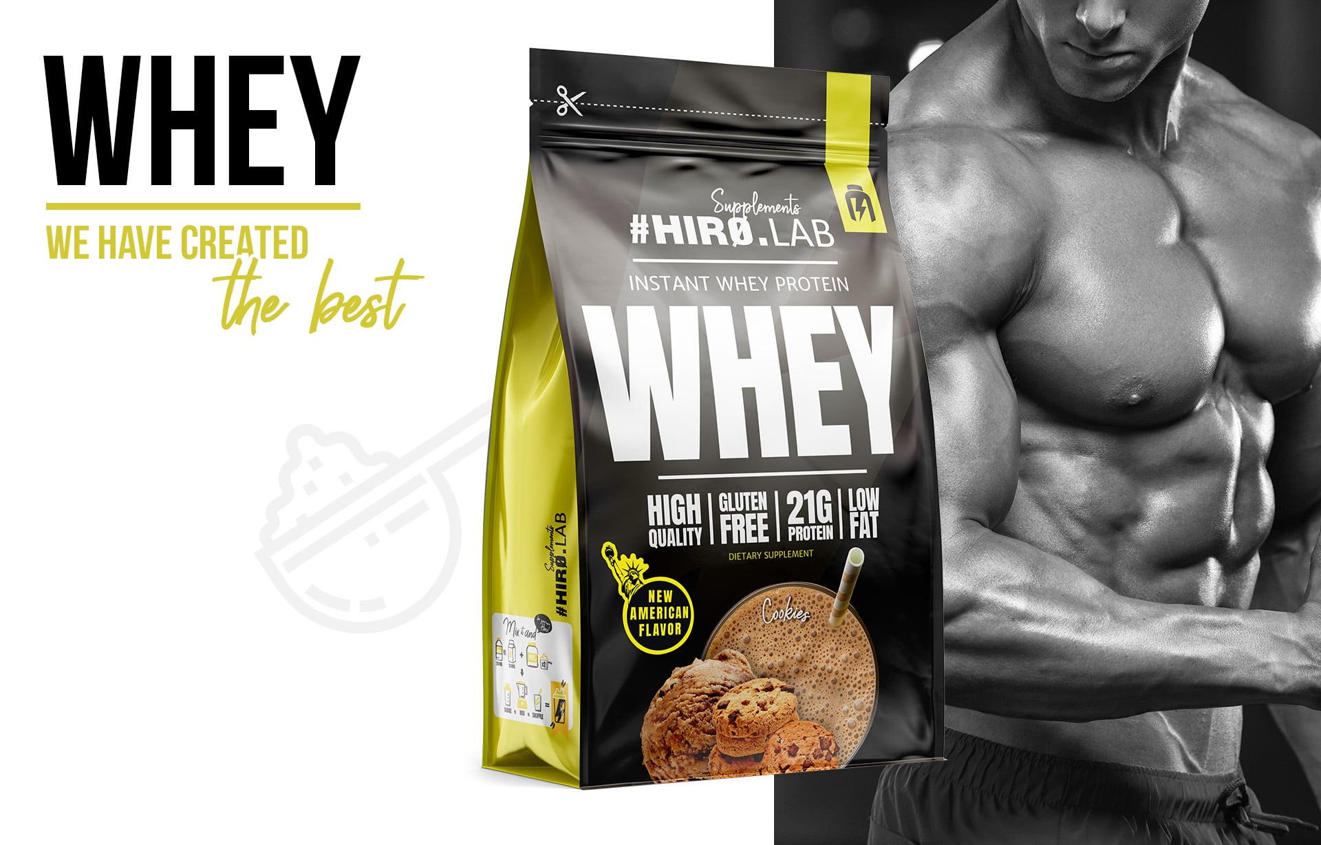 Instant Whey Protein cookies