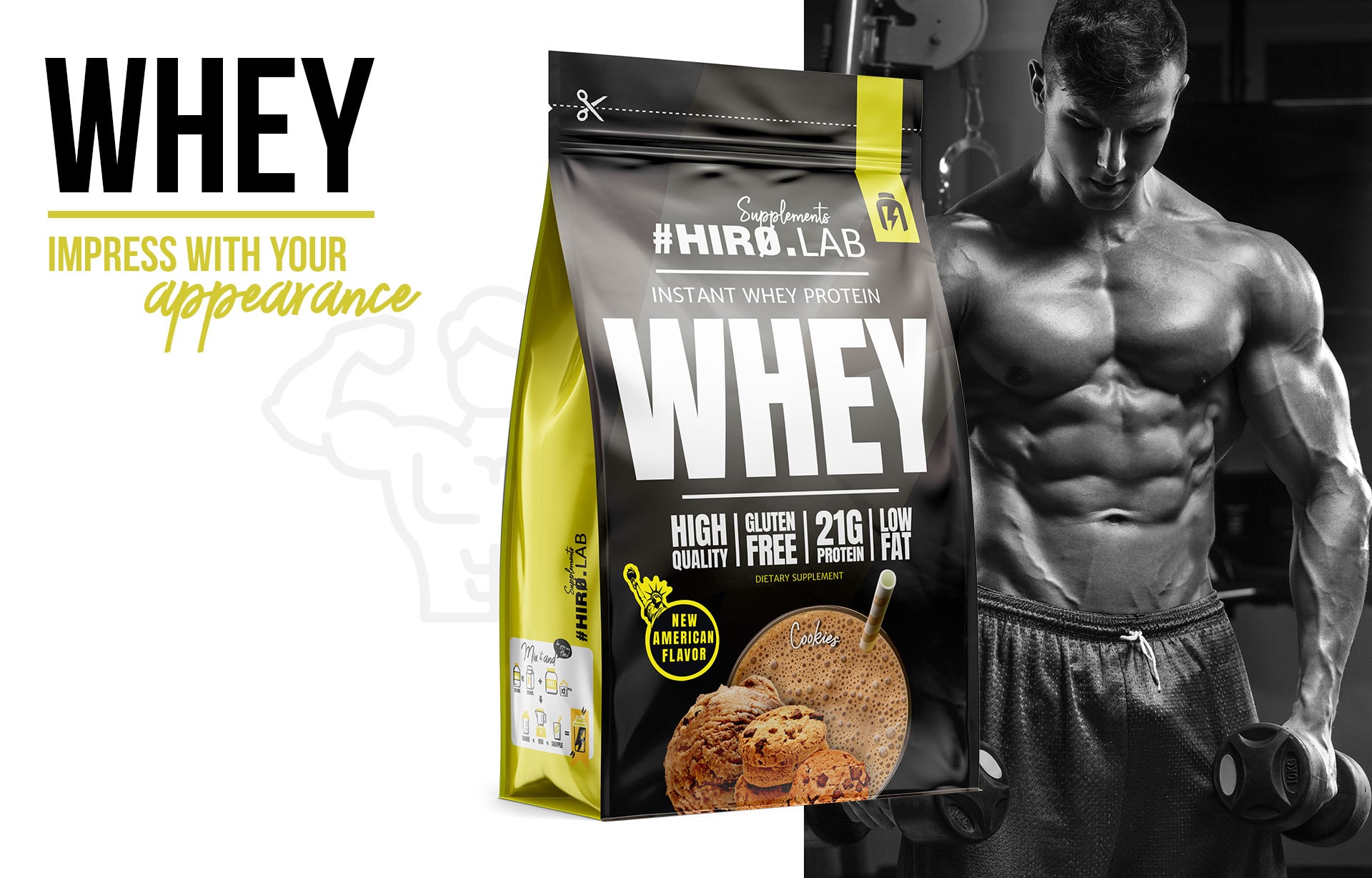 Instant Whey Protein cookies