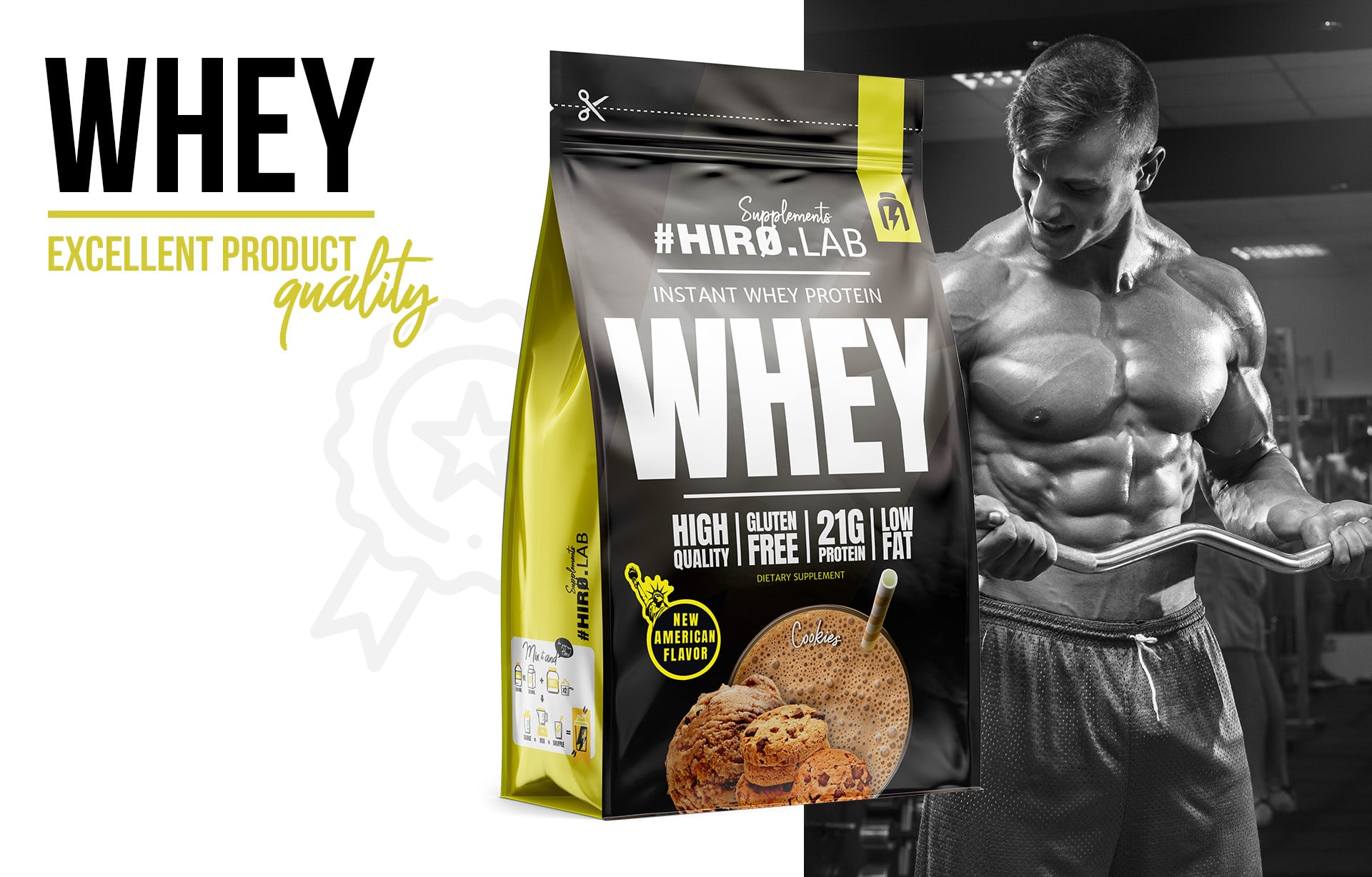 Instant Whey Protein cookies