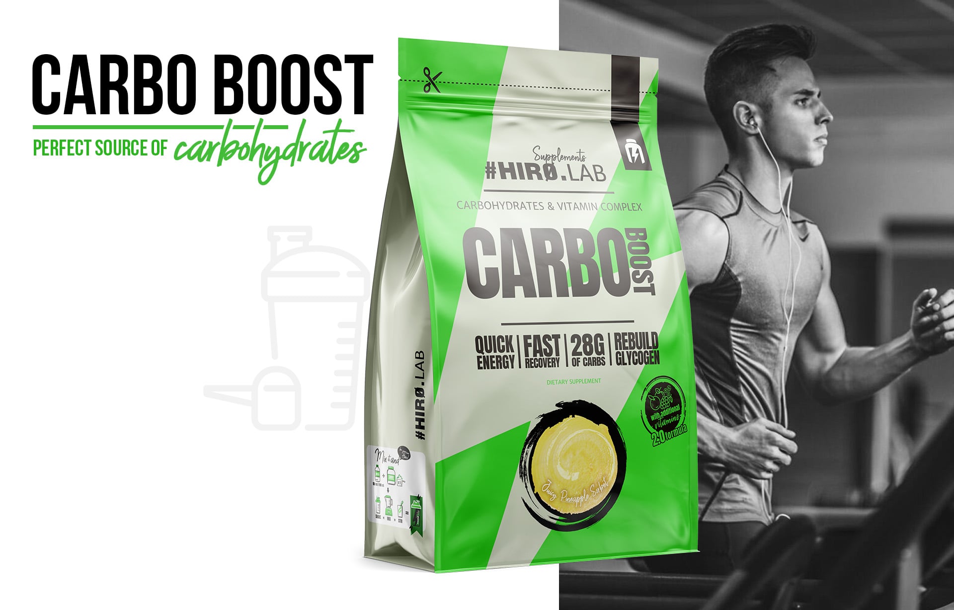 Hiro.Lab - Carbo Boost - odżywka węglowodanowa na bazie maltodekstryny