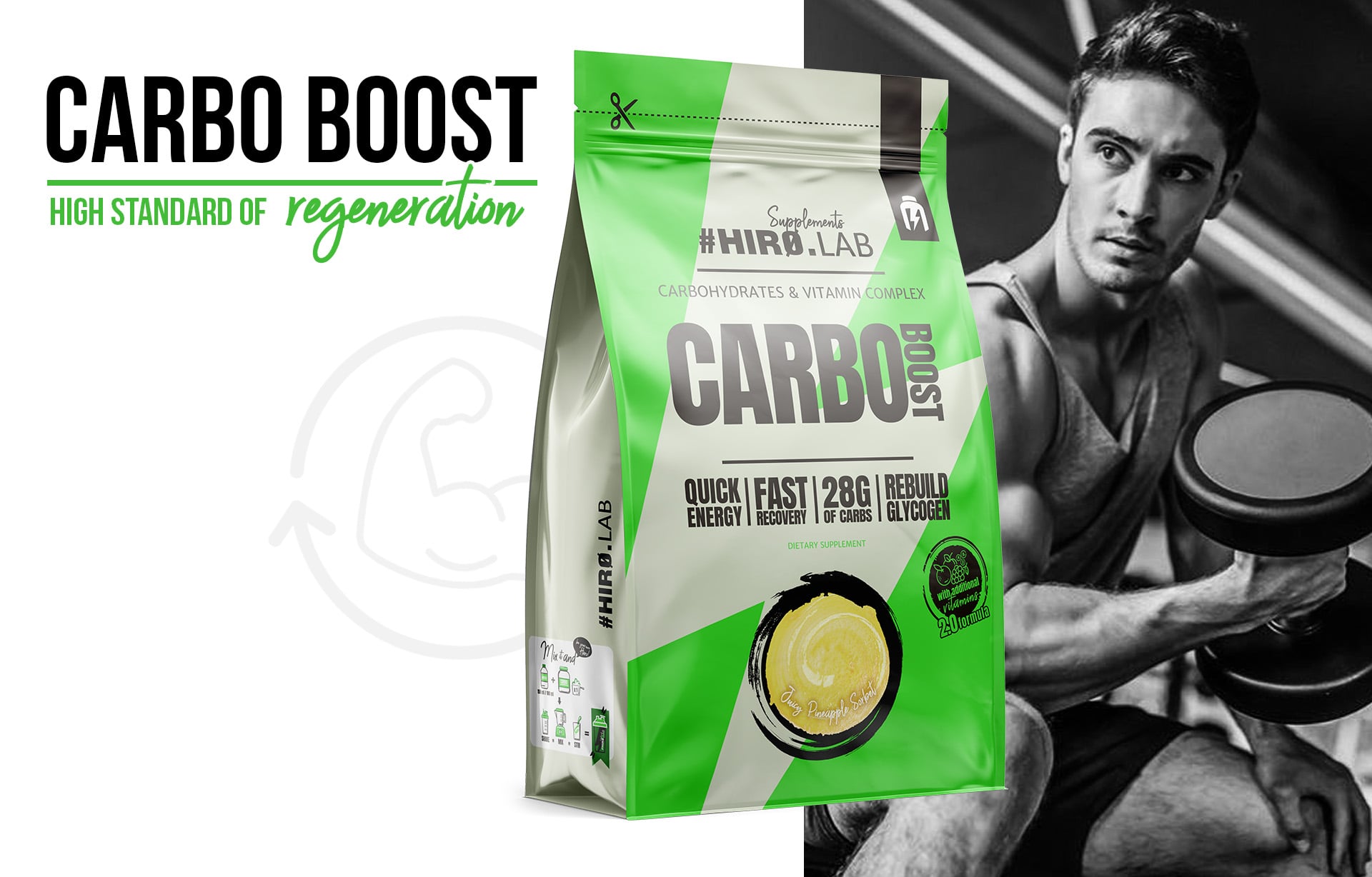 Hiro.Lab - Carbo Boost - odżywka węglowodanowa na bazie maltodekstryny