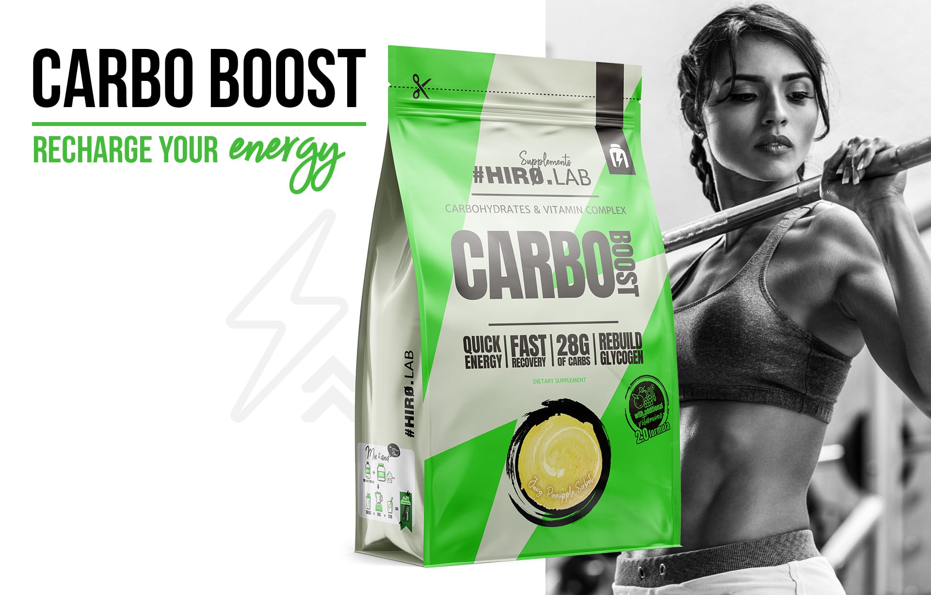 Hiro.Lab - Carbo Boost - odżywka węglowodanowa na bazie maltodekstryny