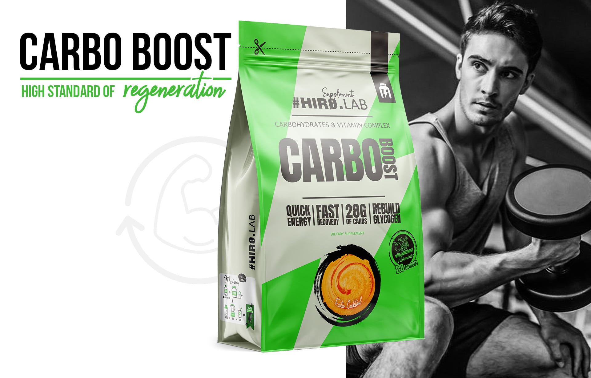 Hiro.Lab - Carbo Boost - odżywka węglowodanowa na bazie maltodekstryny