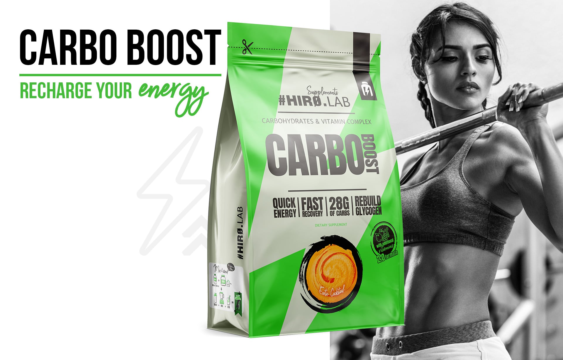 Hiro.Lab - Carbo Boost - odżywka węglowodanowa na bazie maltodekstryny