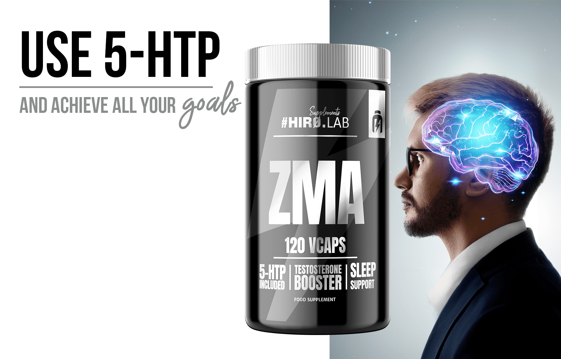 ZMA + 5-HTP - wsparcie snu, regeneracji ipracy mózgu - melatonina