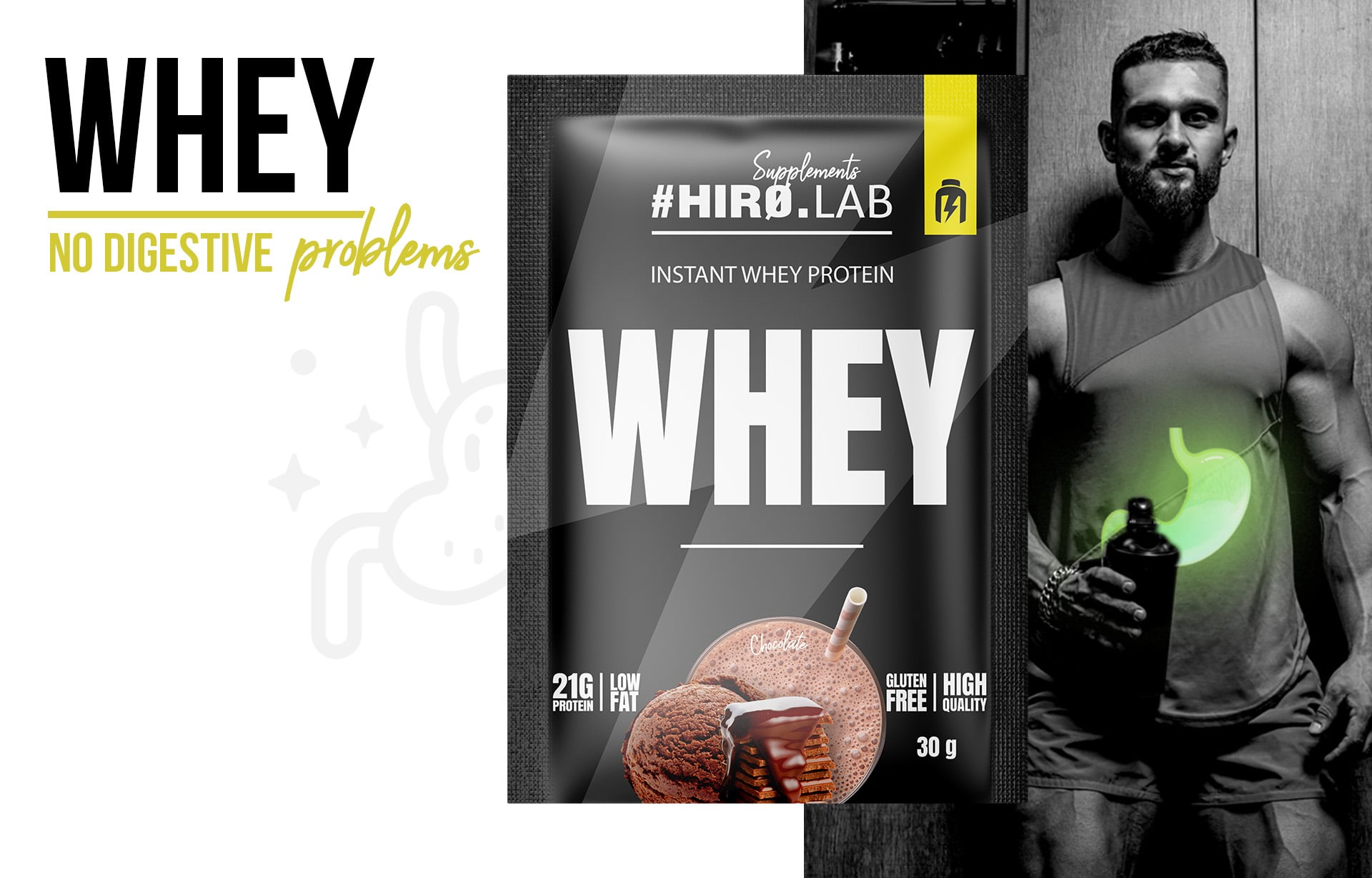 Instant Whey Protein chocolate 