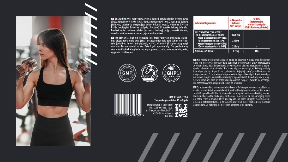 MP Sport - Omega 3 - kwasy tłuszczowe