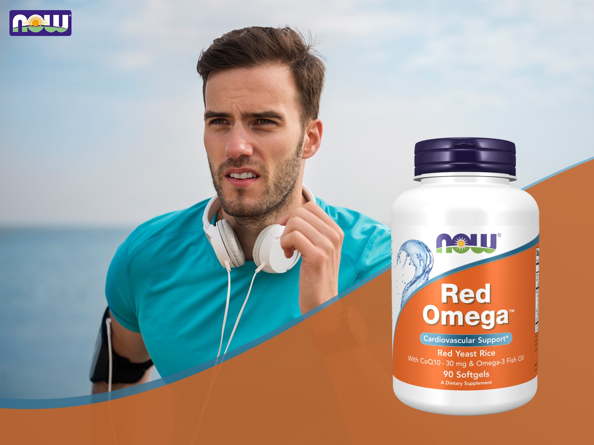 NOW - Red Omega - tran kwasy EPA i DHA omega-3 z dodatkiem koenzymu Q10
