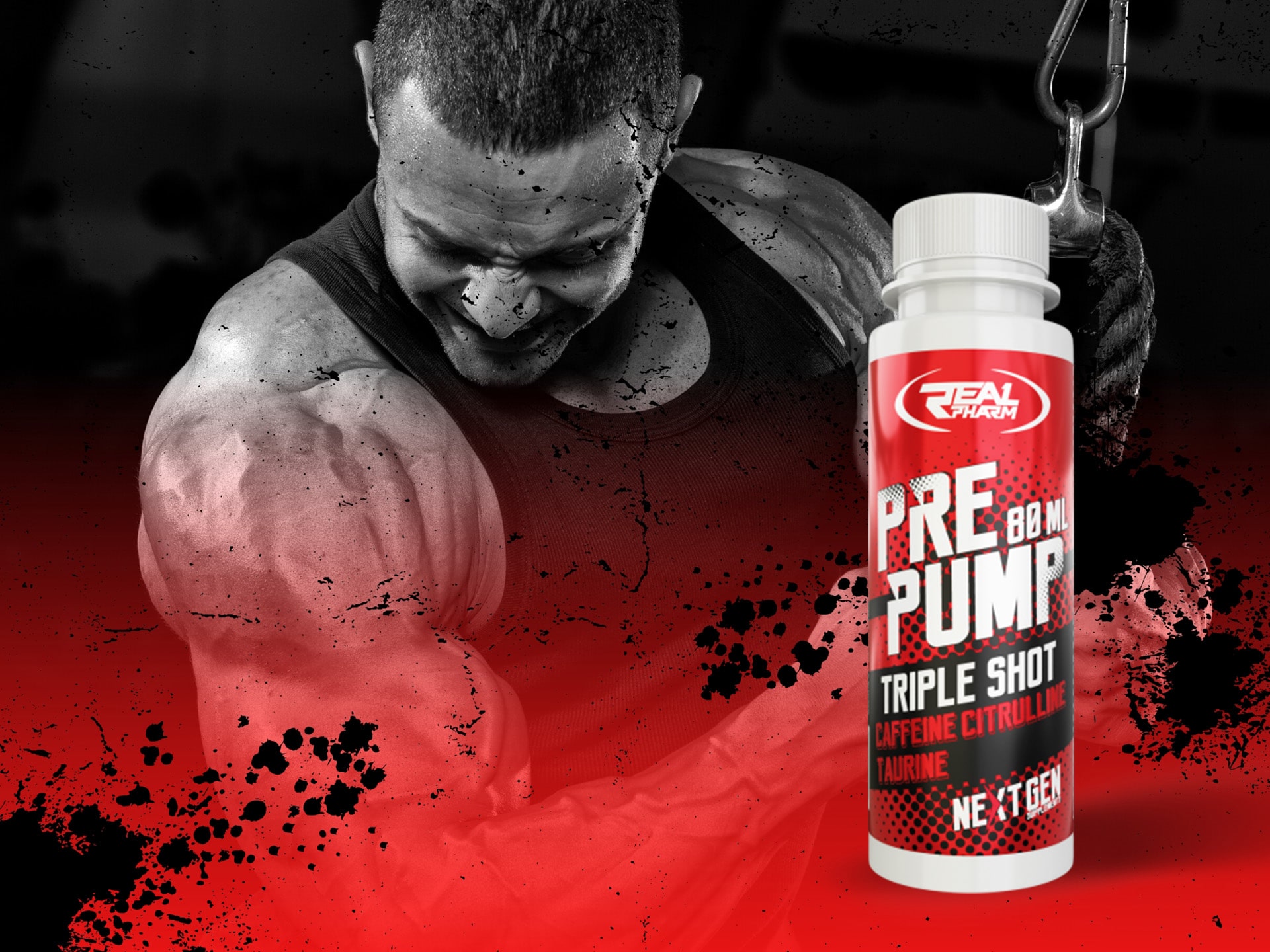 Real Pharm - PrePumpShot szot przedtreningowy, preworkout