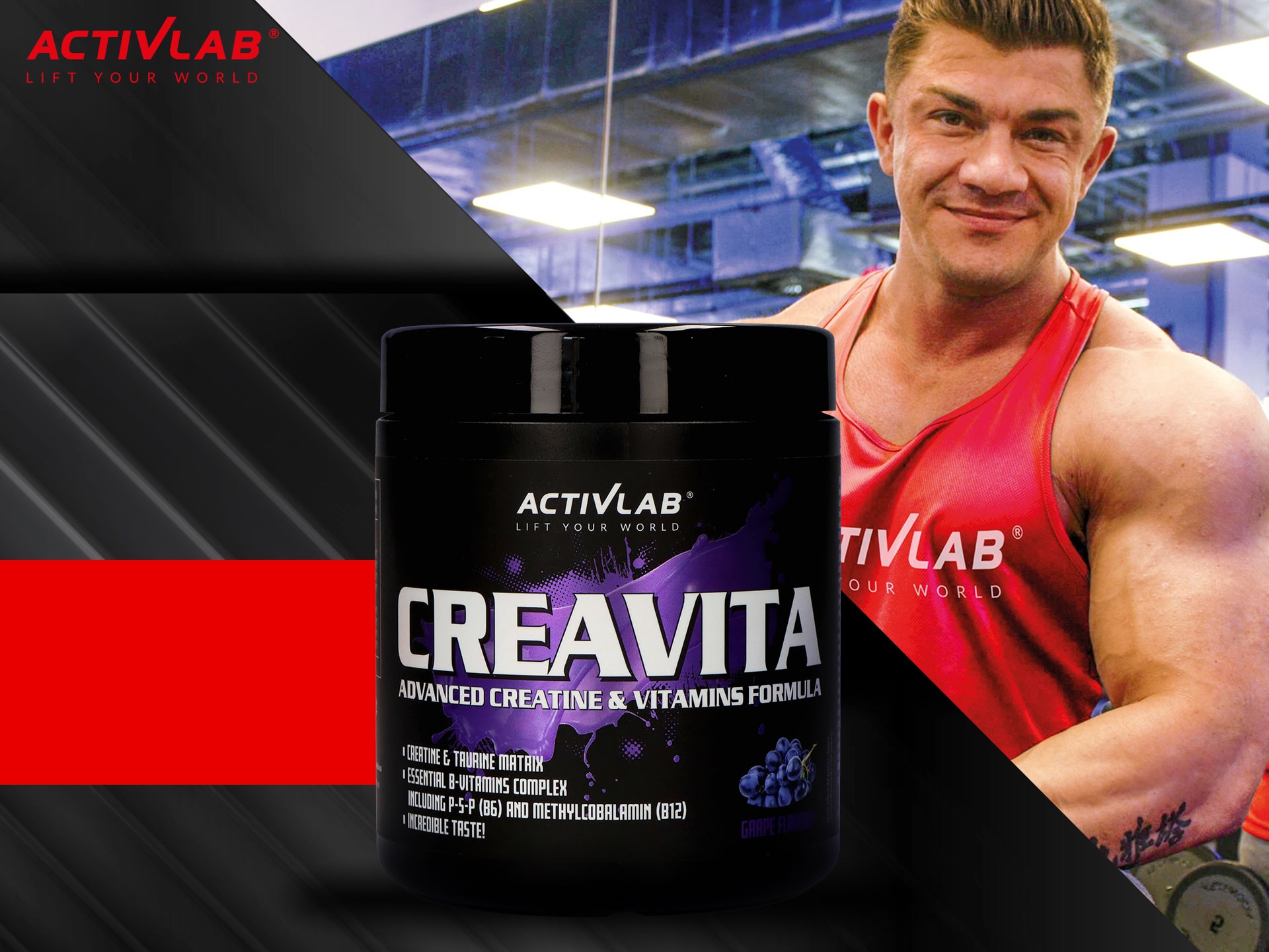 Activlab - Creavita - kreatyna, tauryna, b-complex