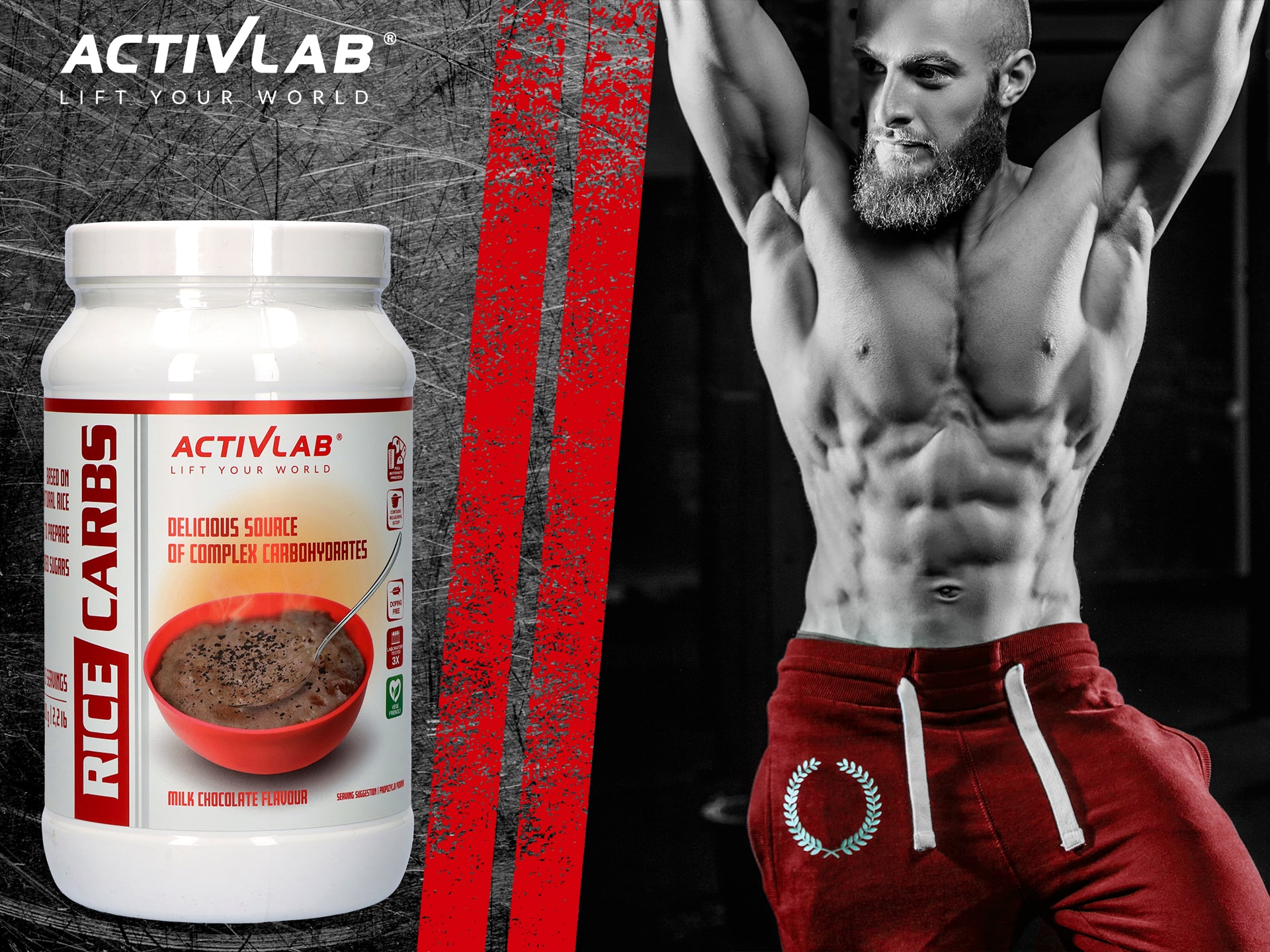 Activlab - Rice Carbs - 1000g - Milk Chocolate