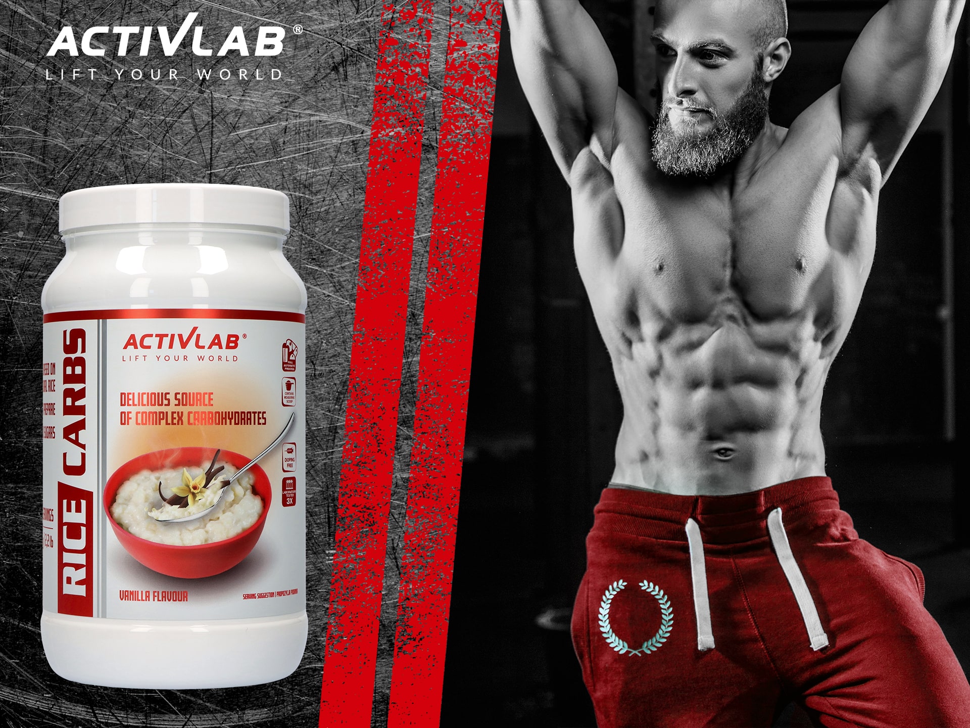 Activlab - Rice Carbs - 1000g - Vanilla