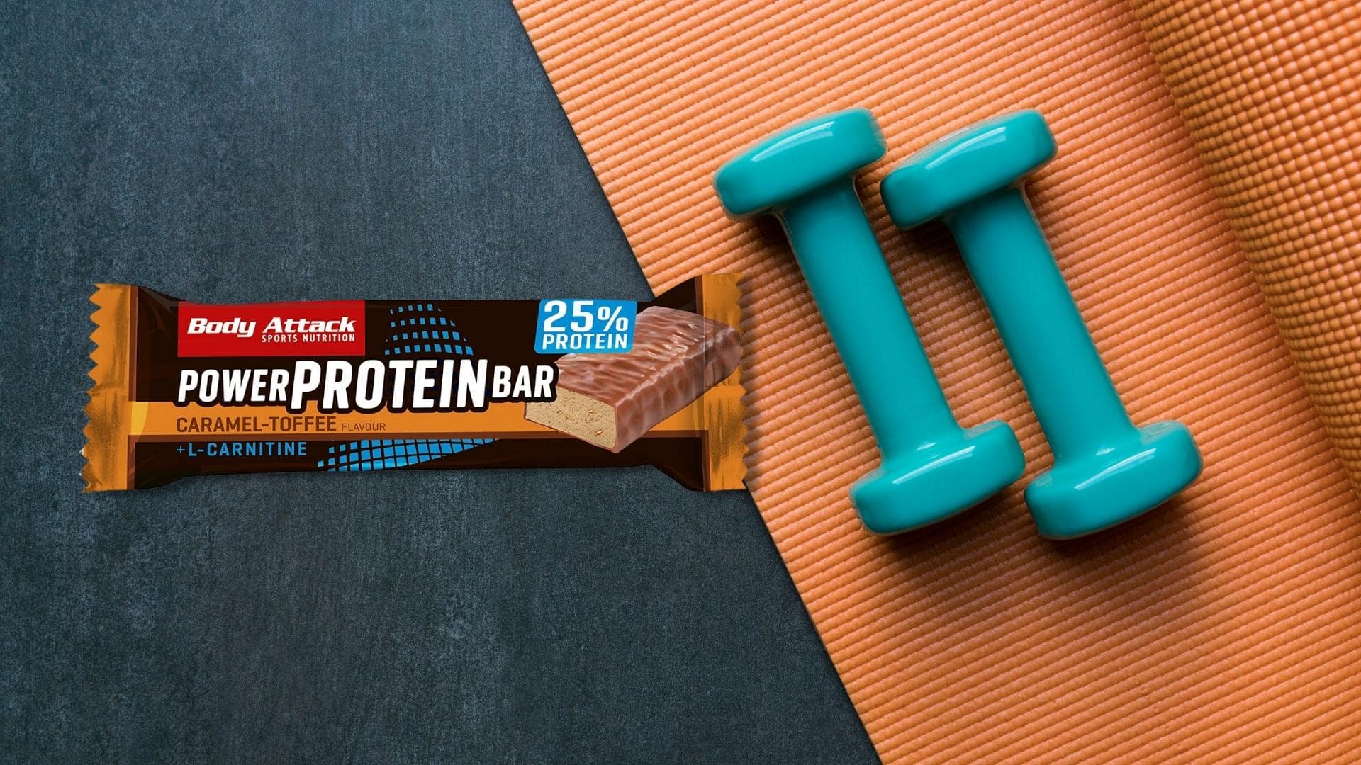 Body Attack - Power Protein Bar - Caramel - Toffee