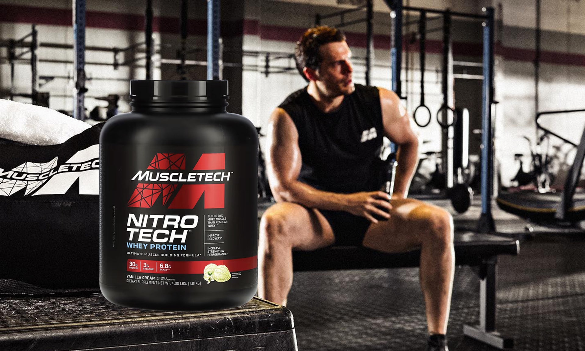 MuscleTech - Nitro Tech Whey Protein Vanilla