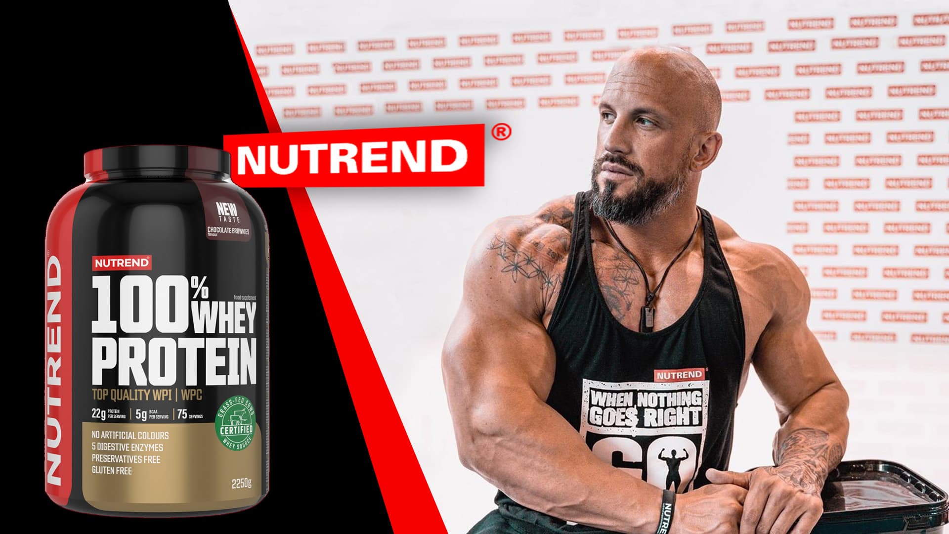 Nutrend - 100% Whey Protein - Chocolate Brownies