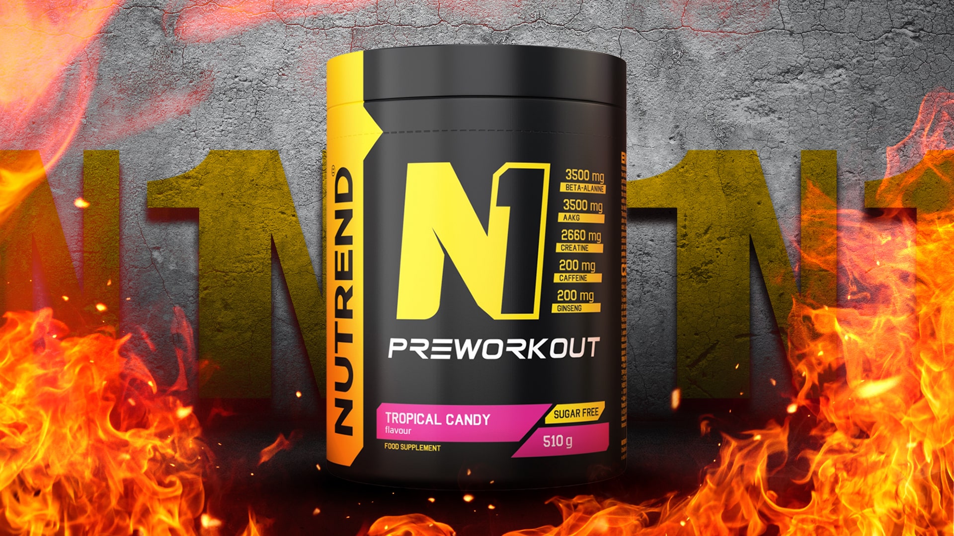 Nutrend - N1 Pre Workout - przedreningówka z kofeiną