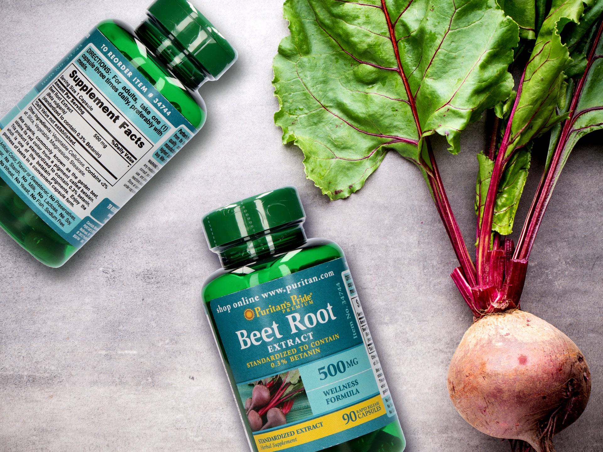 ⚡ Beet Root 500mg 90 caps PURITAN'S PRIDE Cena, dawkowanie