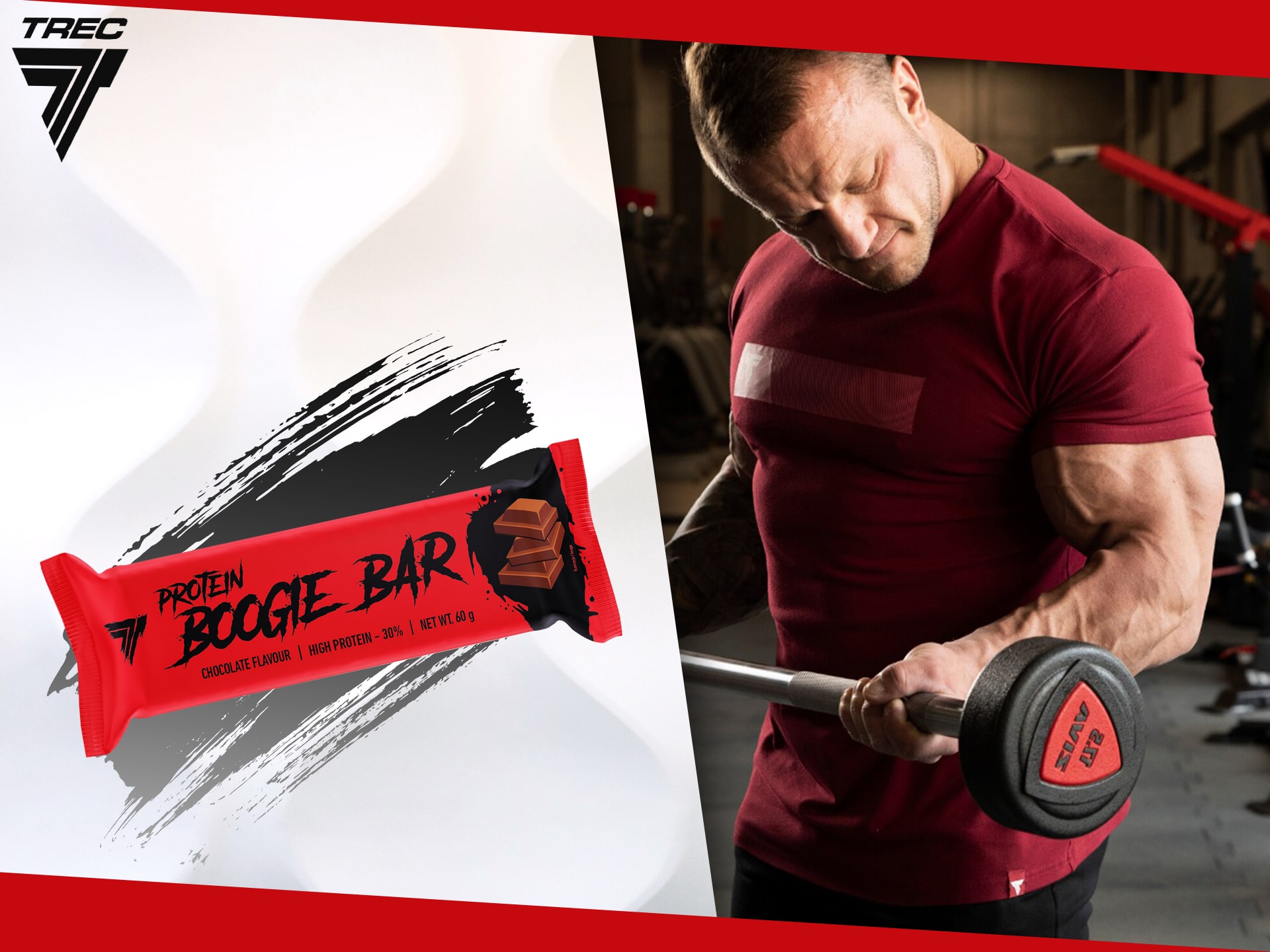 TREC - Boogie Protein Bar - baton proteinowy z chrupkami zbożowymi