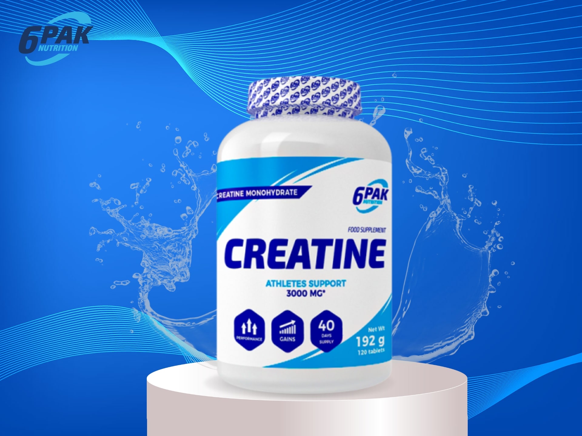 ⚡ Creatine Monohydrate 120tabs 6pak Cena Dawkowanie Opinie Sklep Musclepower 5511